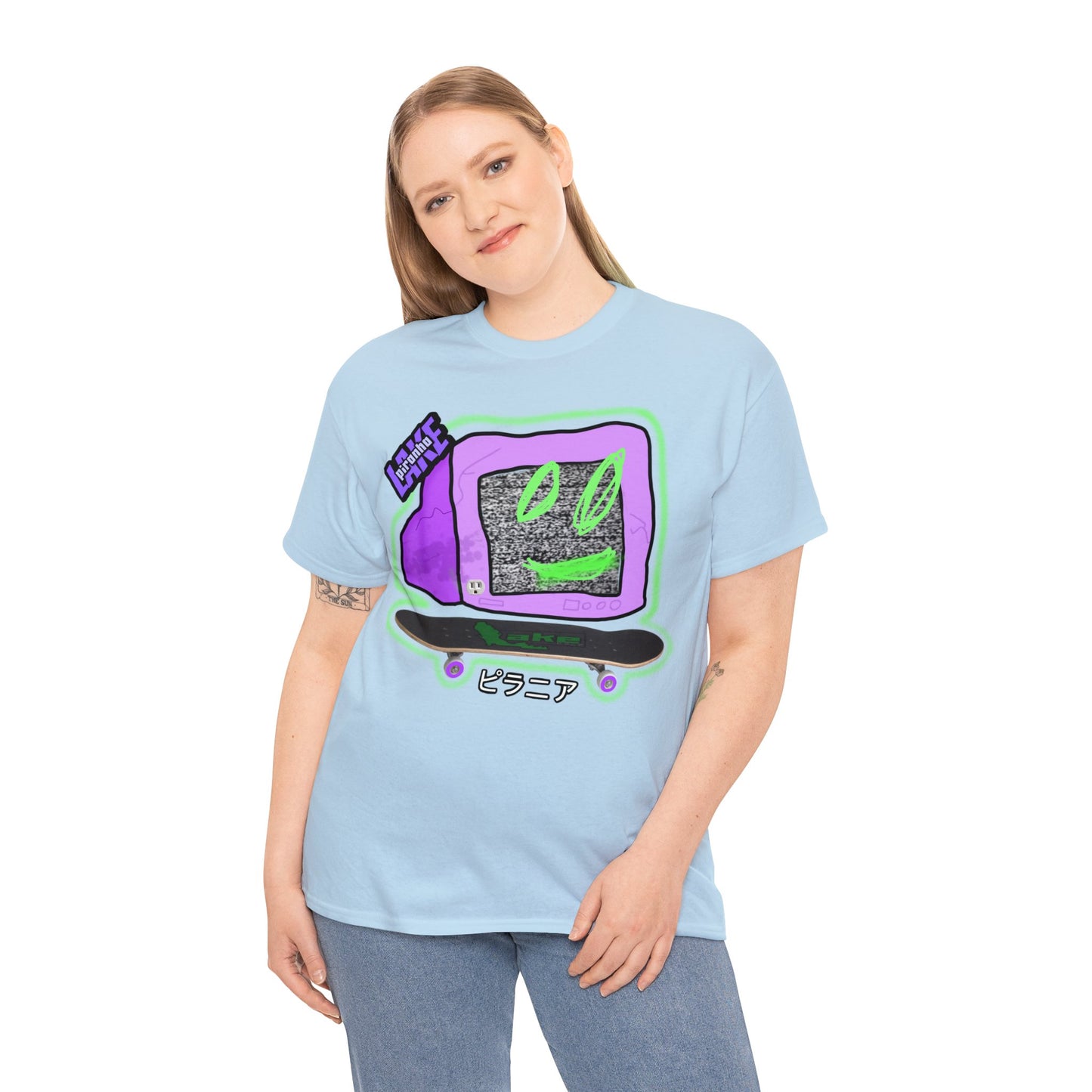 “No Cable” Graphic T-shirt by Piranha Lake LLC (Unisex Heavy Cotton Tee)