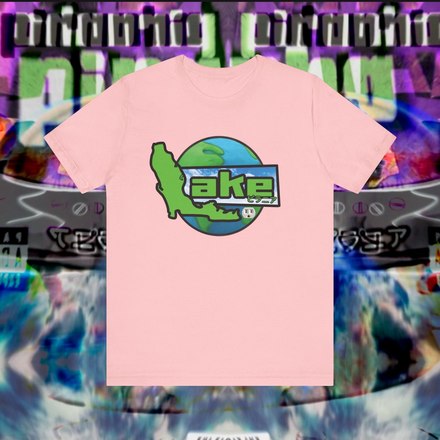“Lake World” Graphic T-shirt by Piranha Lake (Unisex Jersey Short Sleeve Tee)