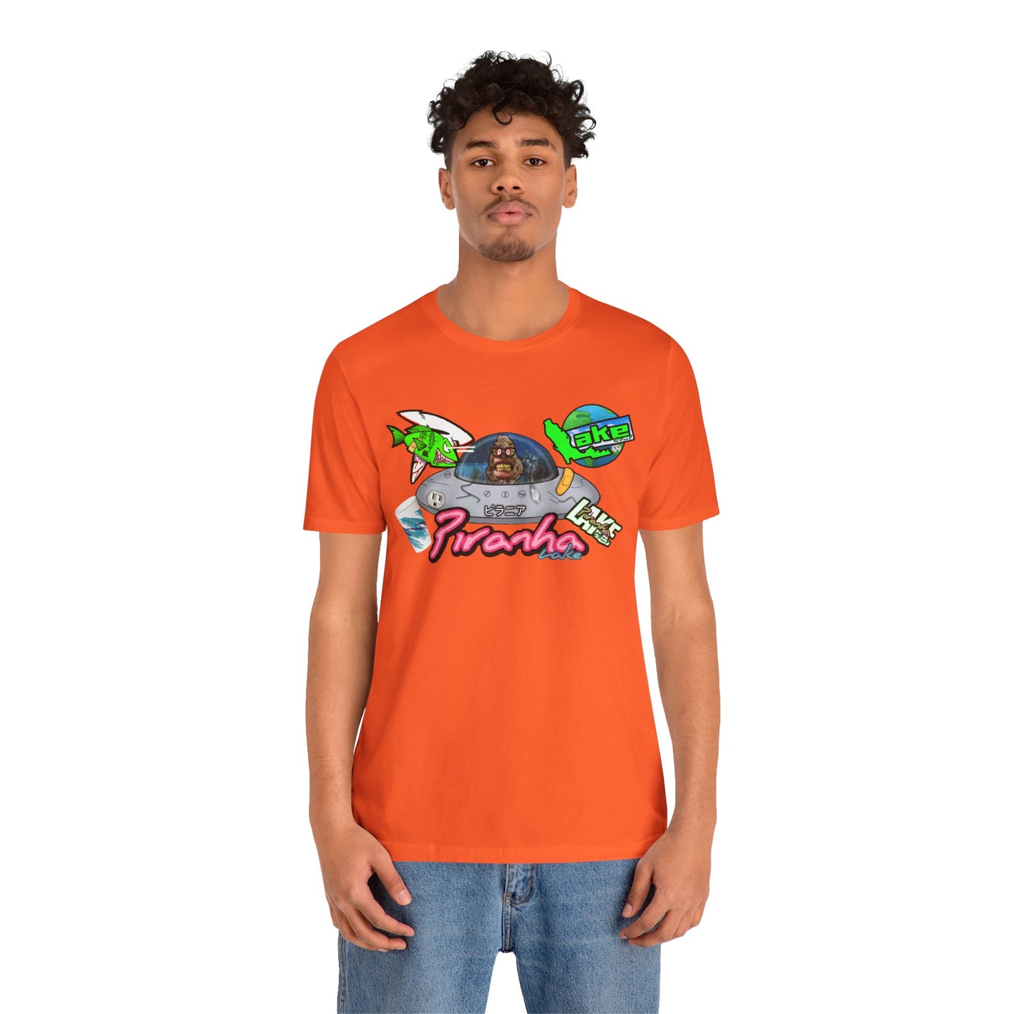 “Piranha Lake Universe 2” Graphic T-shirt by Piranha Lake (Unisex Jersey Short Sleeve Tee)