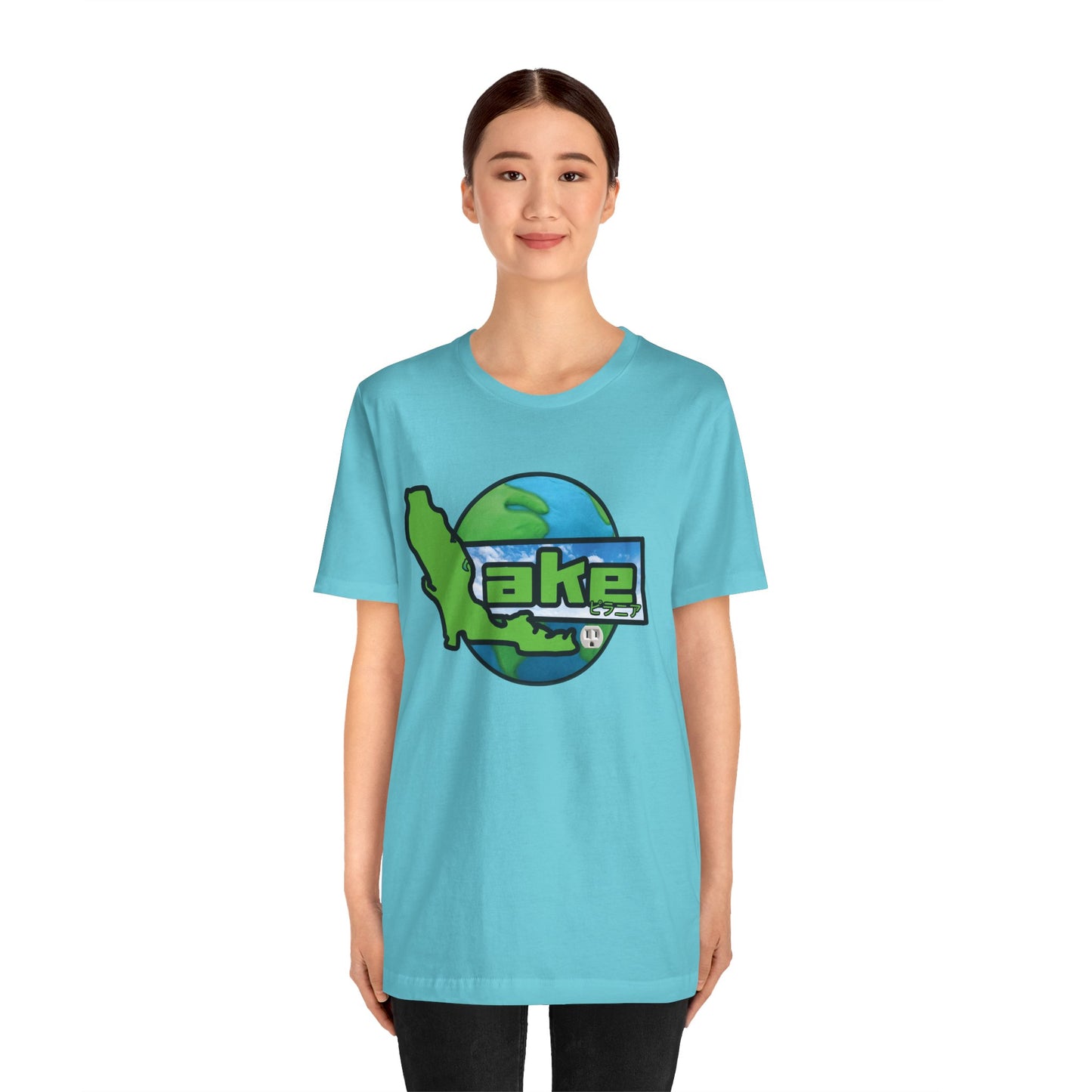 “Lake World” Graphic T-shirt by Piranha Lake (Unisex Jersey Short Sleeve Tee)