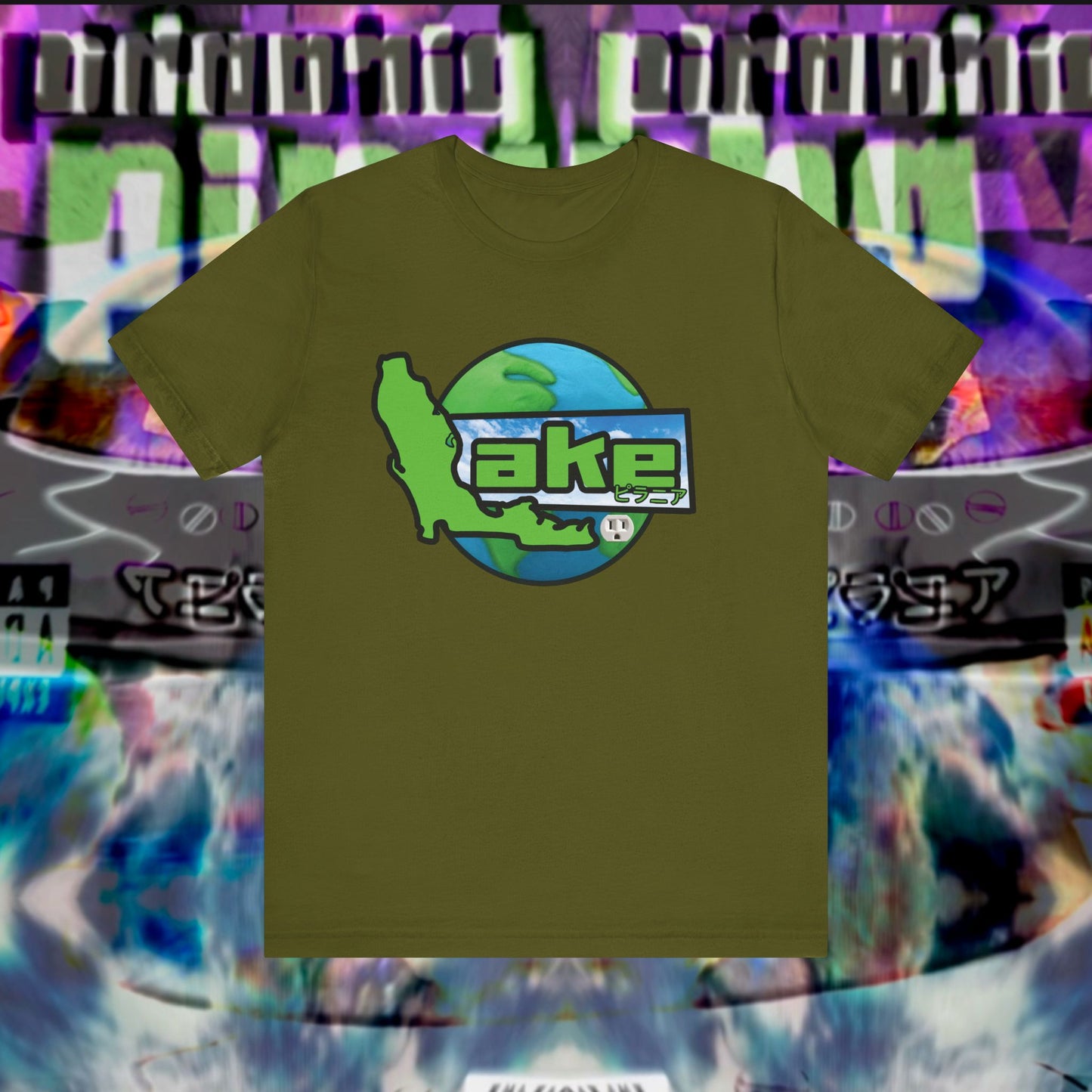 “Lake World” Graphic T-shirt by Piranha Lake (Unisex Jersey Short Sleeve Tee)