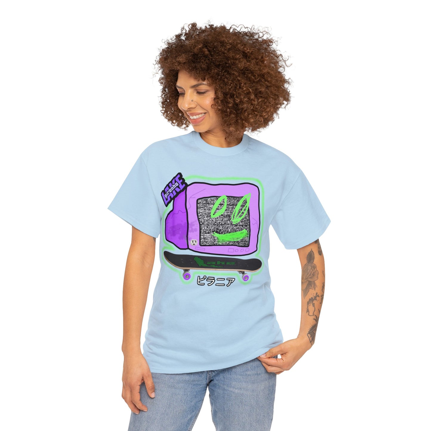 “No Cable” Graphic T-shirt by Piranha Lake LLC (Unisex Heavy Cotton Tee)