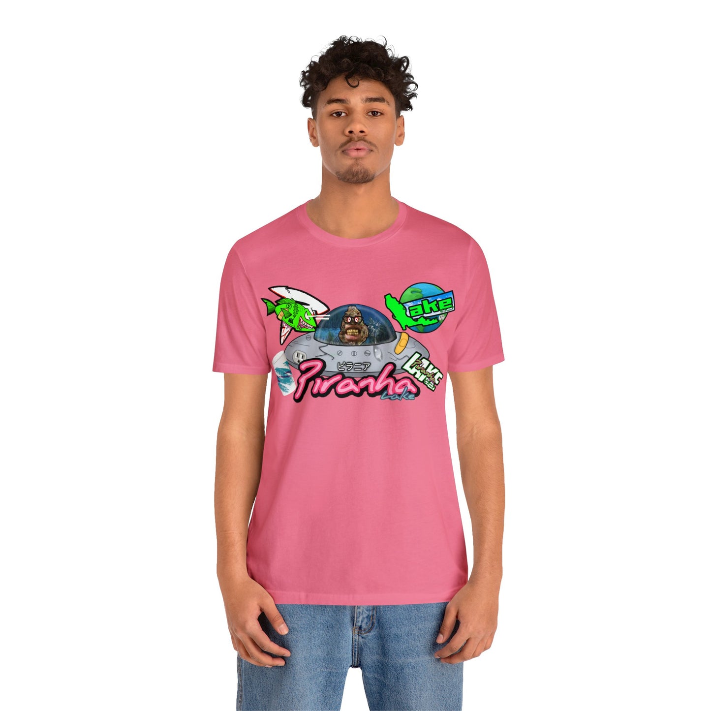 “Piranha Lake Universe 2” Graphic T-shirt by Piranha Lake (Unisex Jersey Short Sleeve Tee)