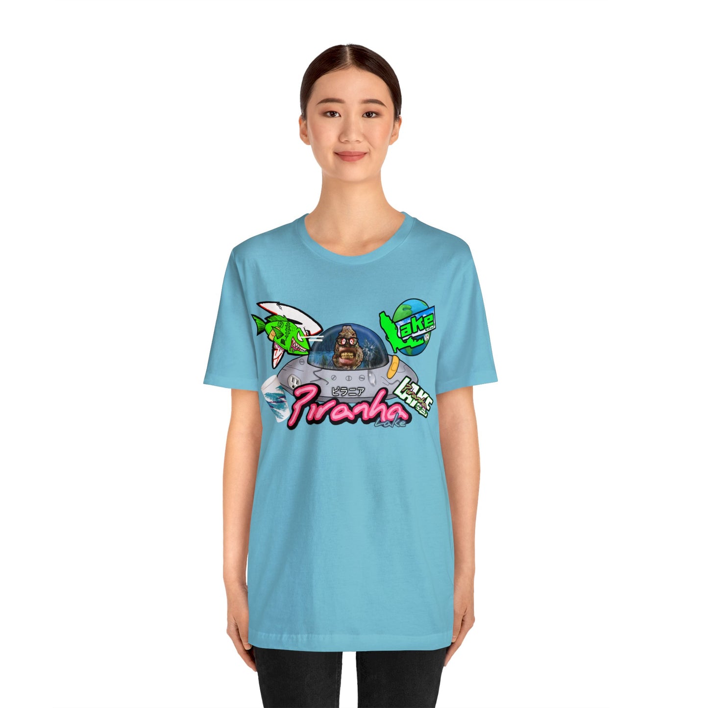 “Piranha Lake Universe 2” Graphic T-shirt by Piranha Lake (Unisex Jersey Short Sleeve Tee)