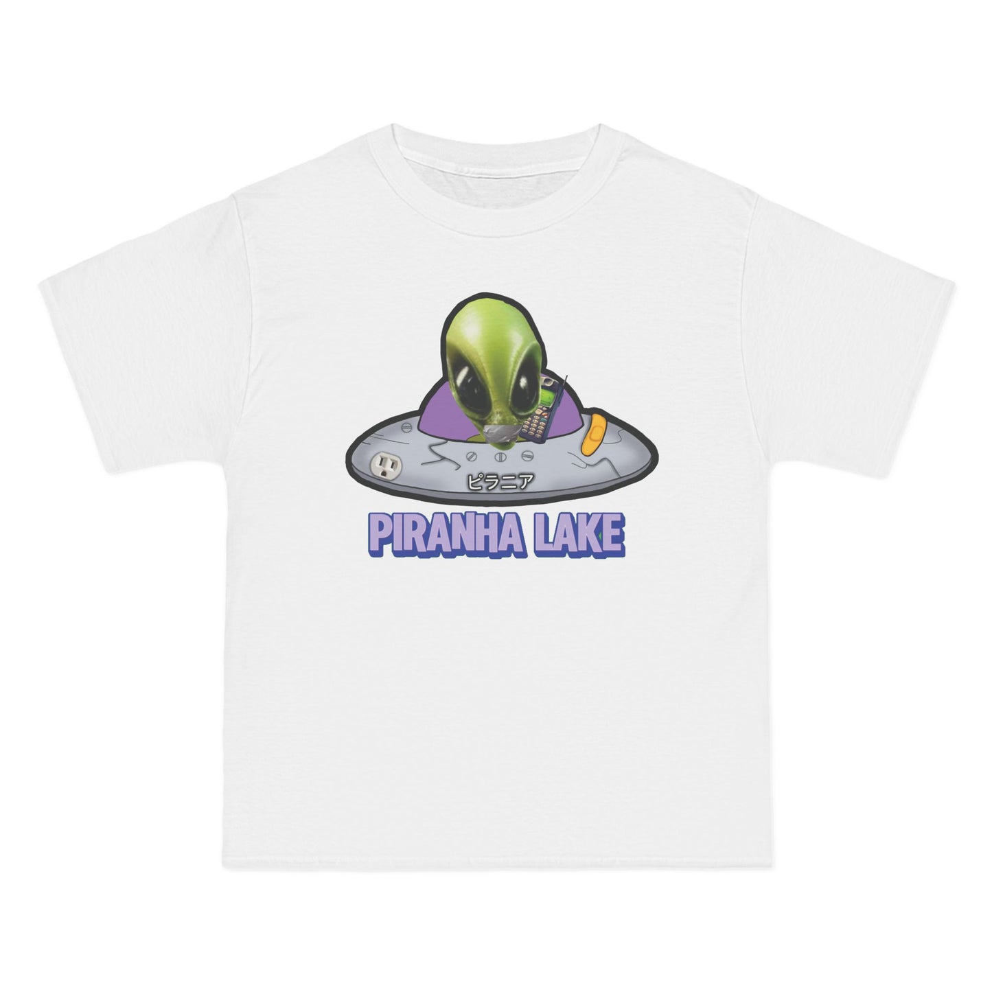 “Missing UFO” by Piranha Lake graphic T-shirt Beefy-T®  Short-Sleeve T-Shirt