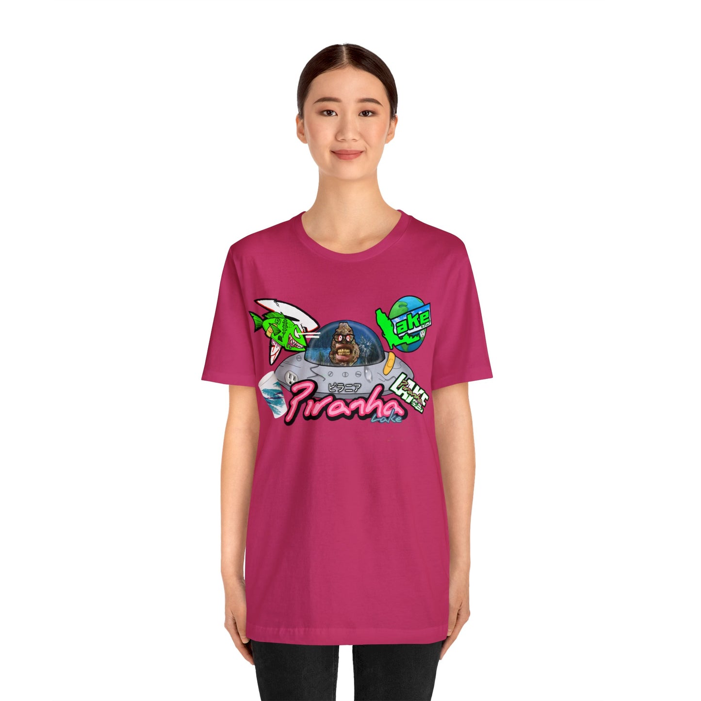 “Piranha Lake Universe 2” Graphic T-shirt by Piranha Lake (Unisex Jersey Short Sleeve Tee)