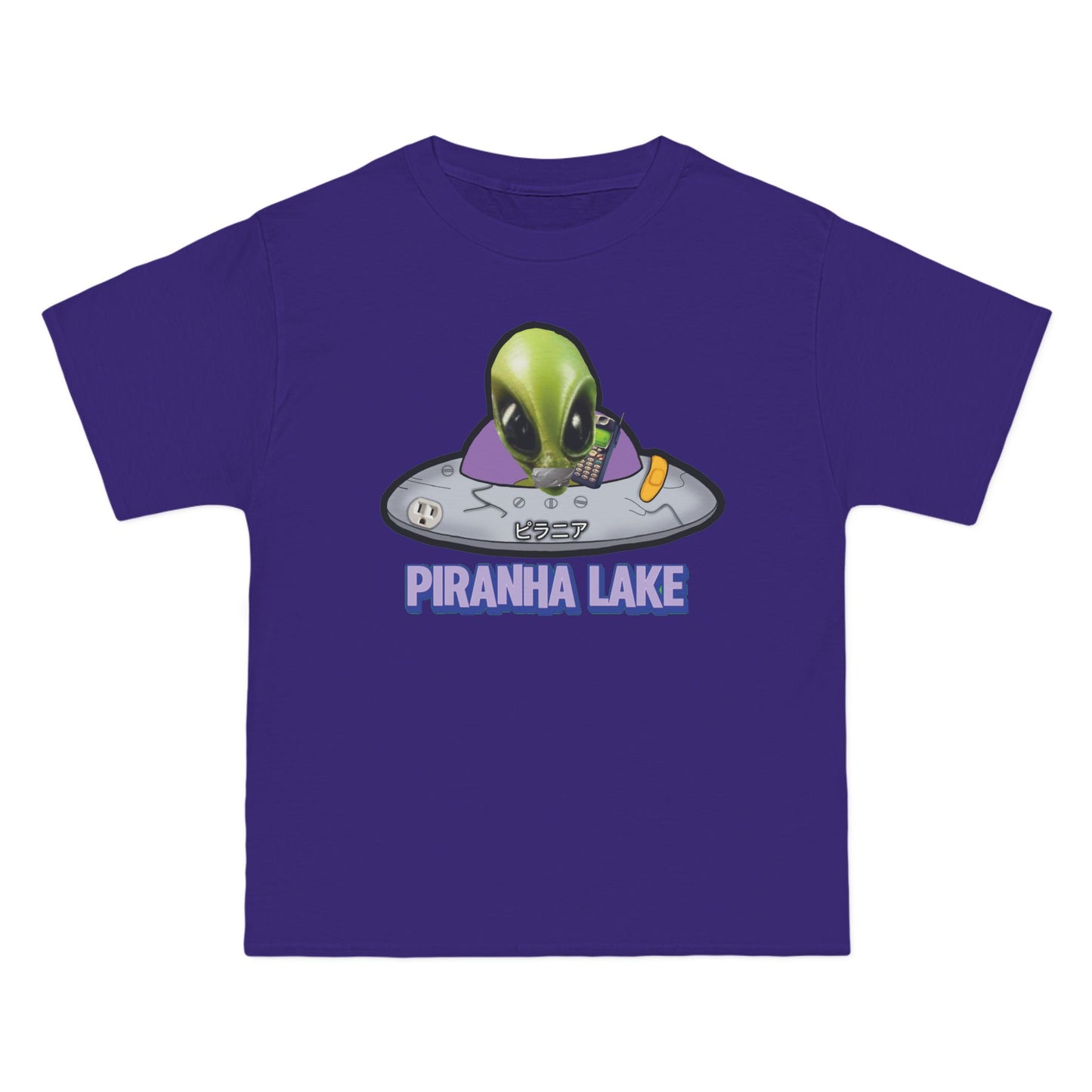 “Missing UFO” by Piranha Lake graphic T-shirt Beefy-T®  Short-Sleeve T-Shirt