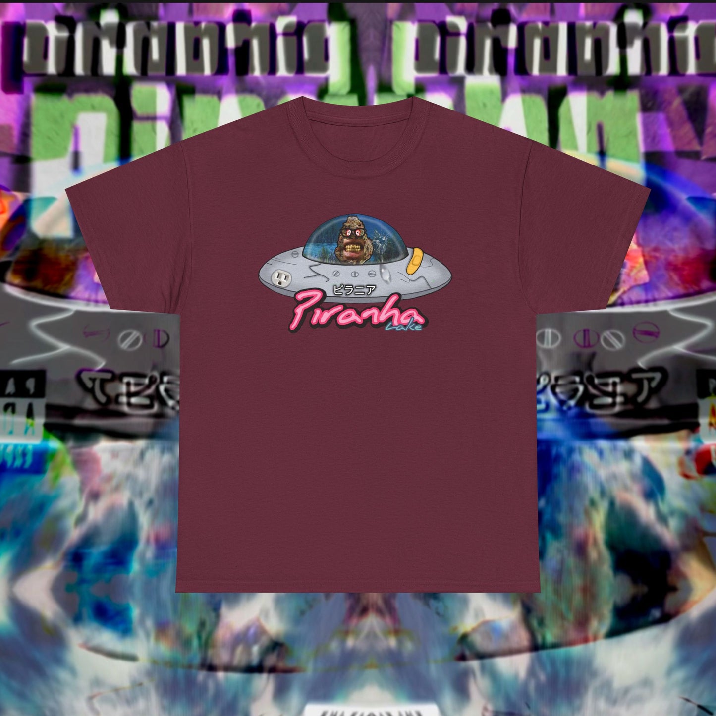 “UFO bud” Graphic T-shirt by Piranha Lake LLC (Unisex Heavy Cotton Tee)