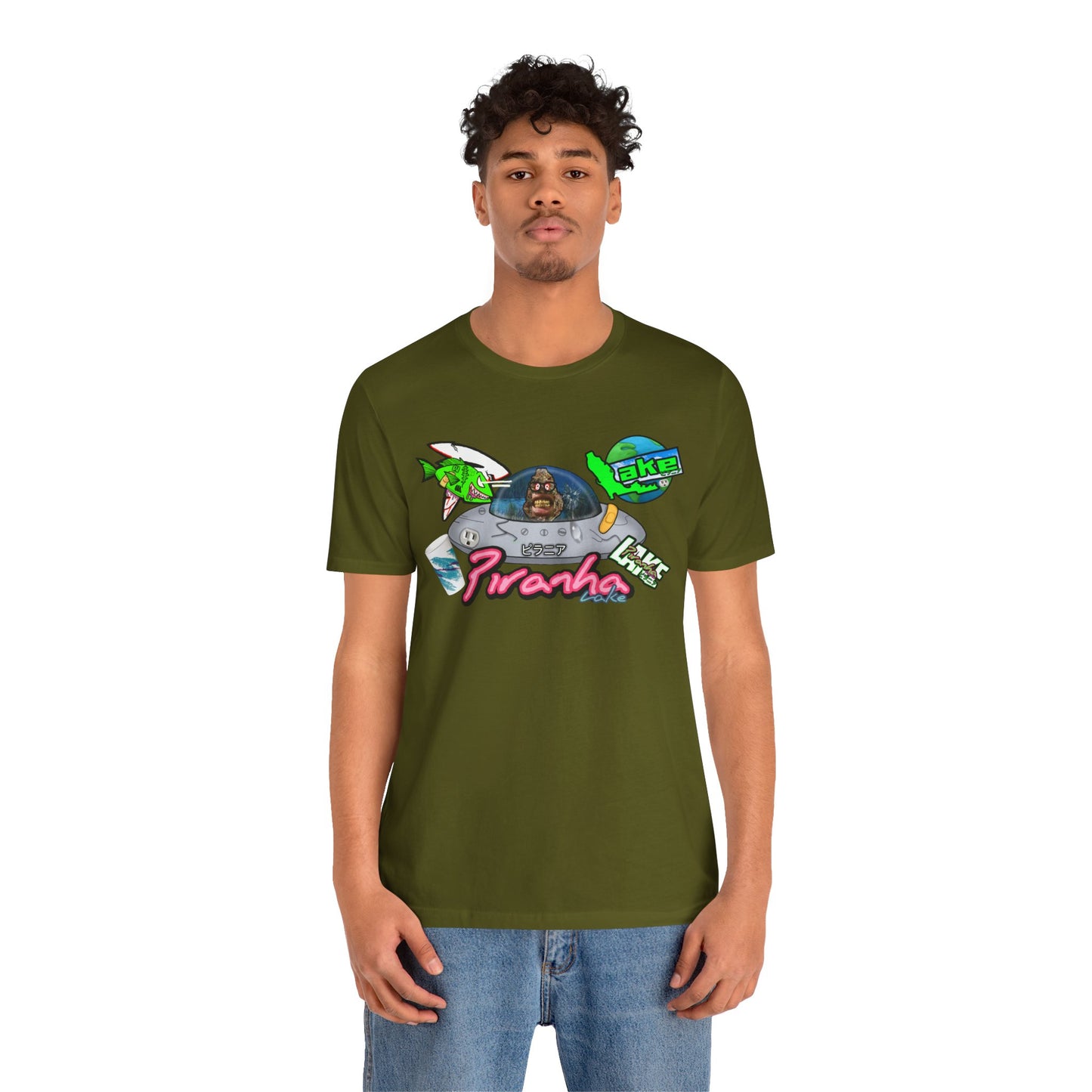 “Piranha Lake Universe 2” Graphic T-shirt by Piranha Lake (Unisex Jersey Short Sleeve Tee)
