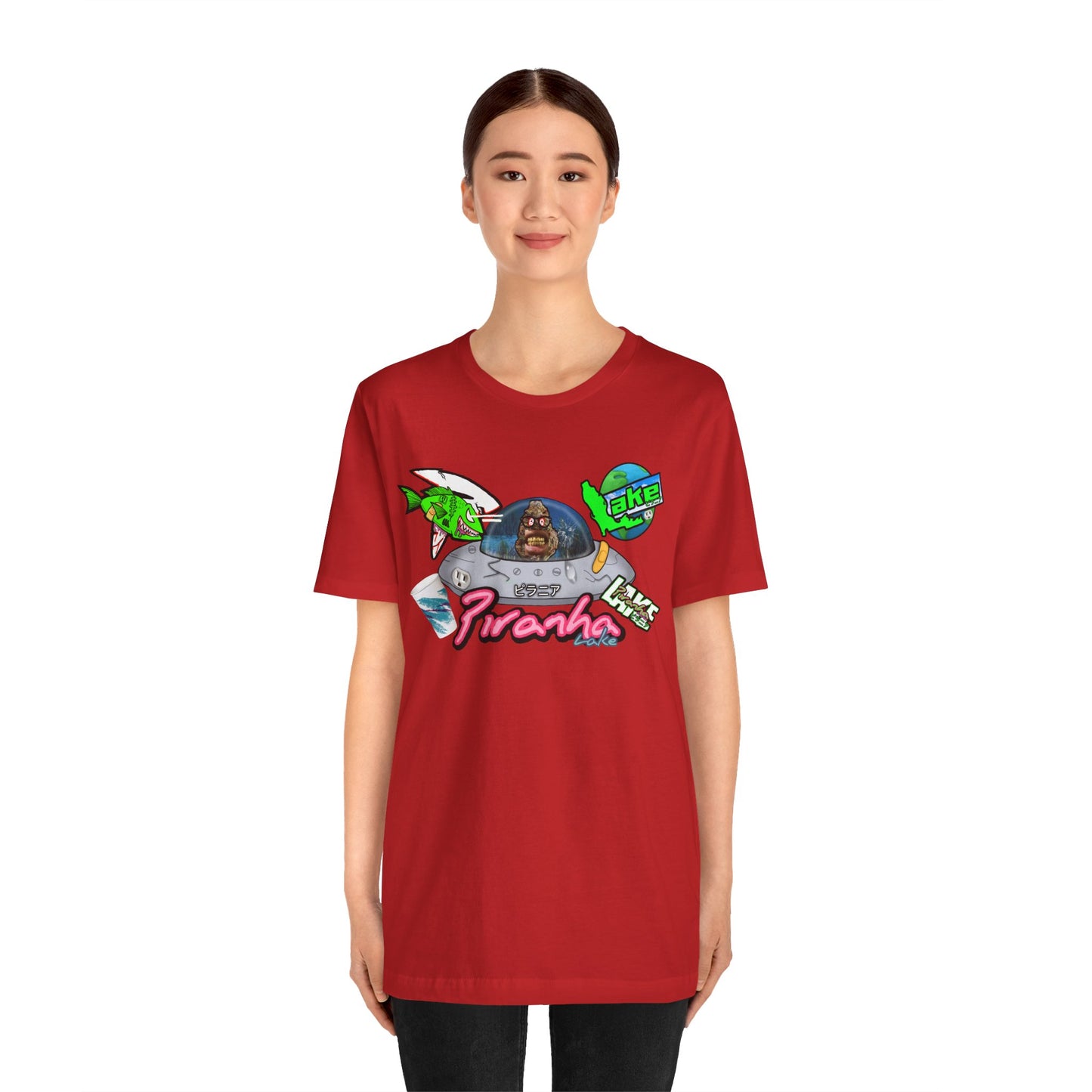 “Piranha Lake Universe 2” Graphic T-shirt by Piranha Lake (Unisex Jersey Short Sleeve Tee)