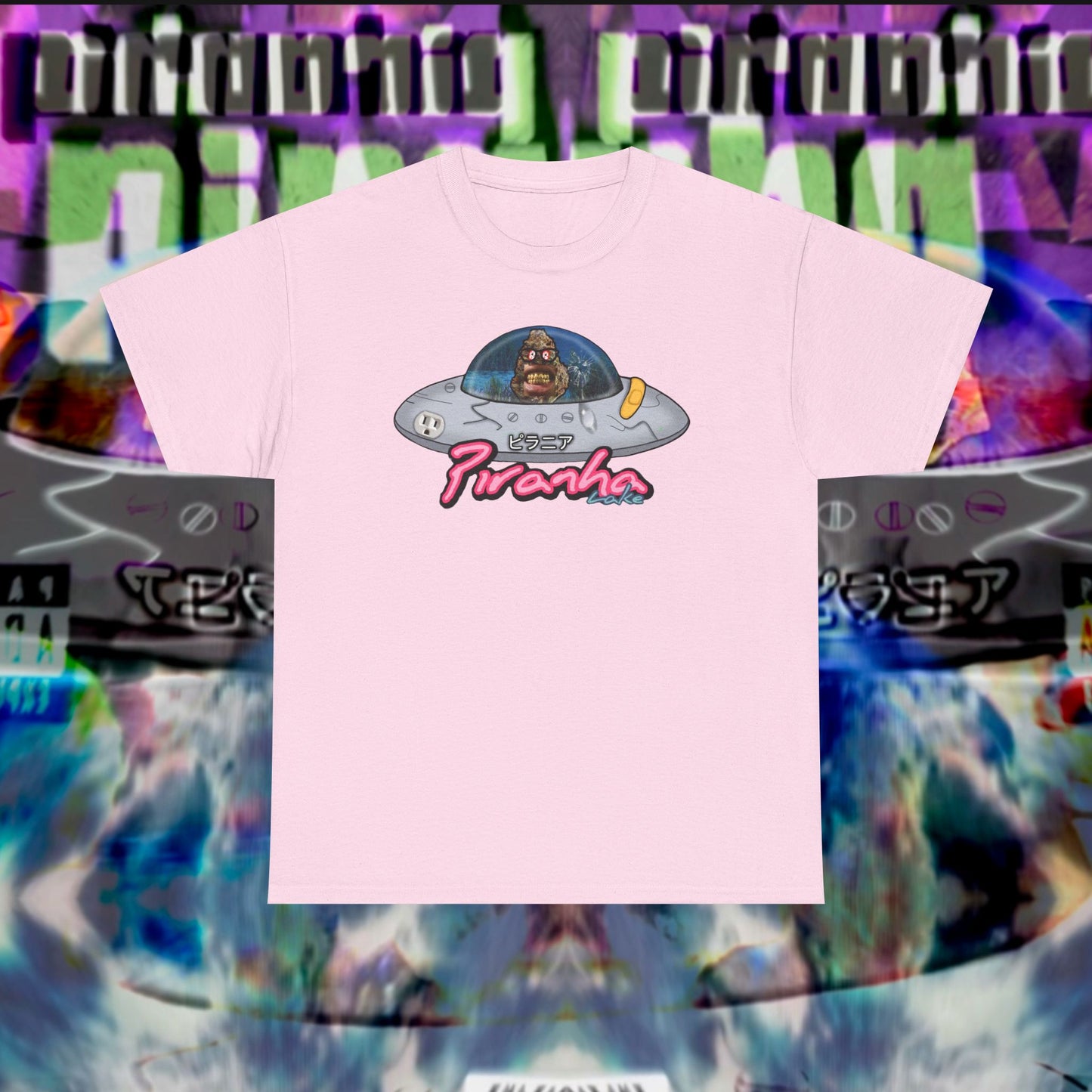 “UFO bud” Graphic T-shirt by Piranha Lake LLC (Unisex Heavy Cotton Tee)