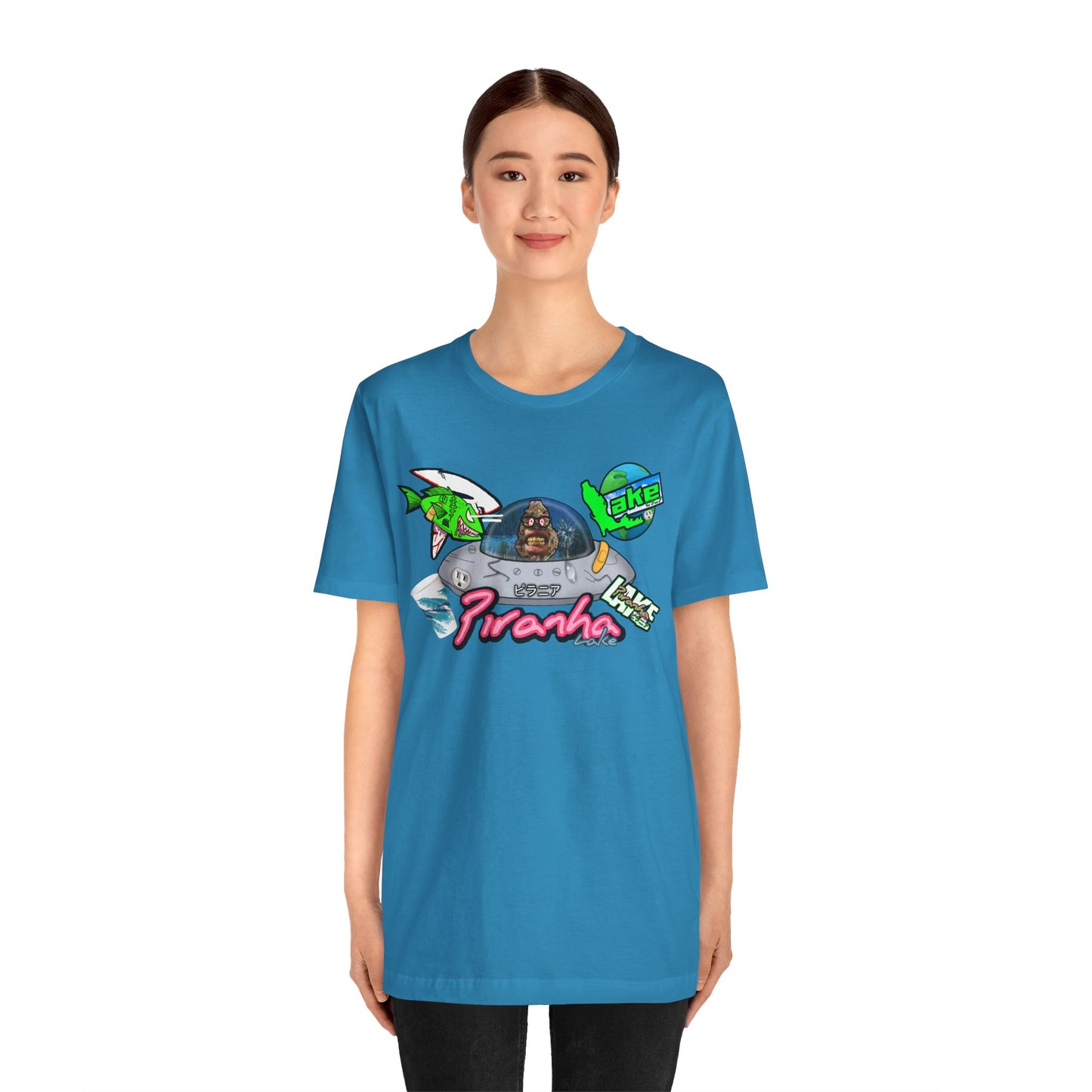 “Piranha Lake Universe 2” Graphic T-shirt by Piranha Lake (Unisex Jersey Short Sleeve Tee)