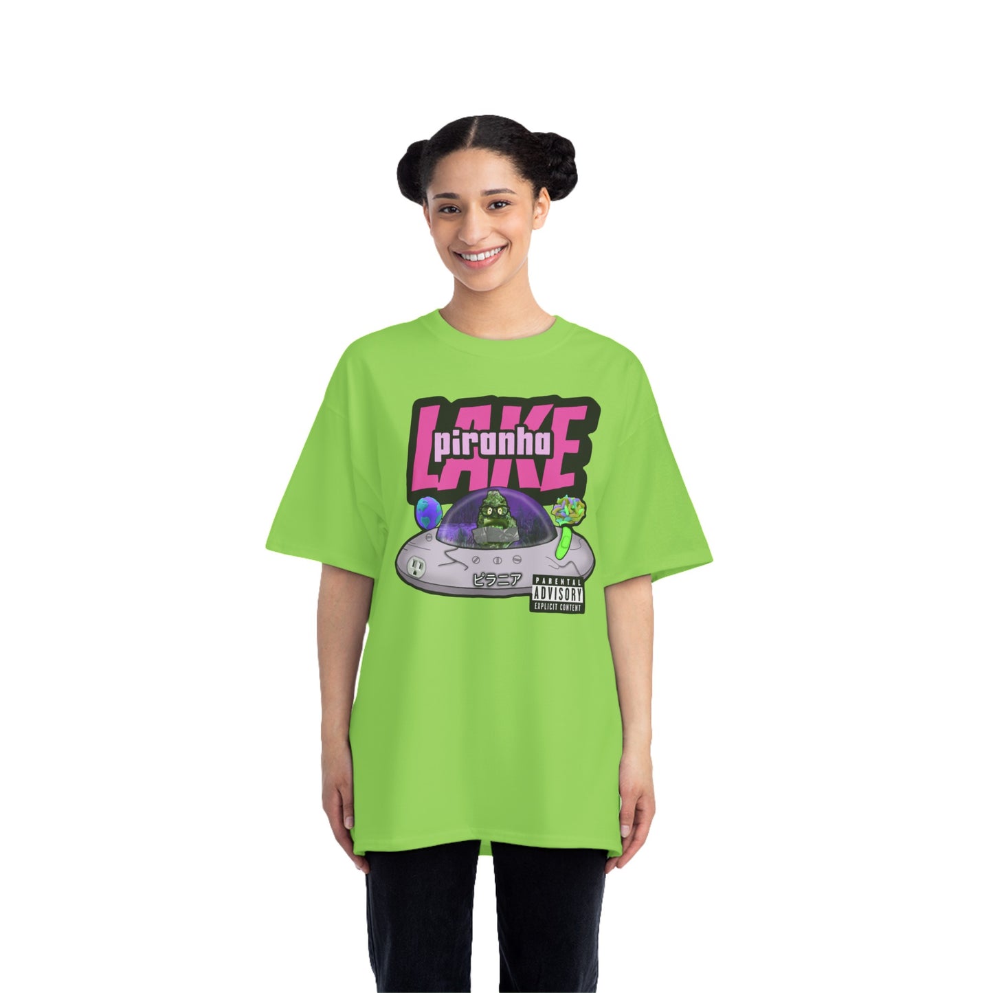 “Lost UFO” by Piranha Lake graphic T-shirt Beefy-T®  Short-Sleeve T-Shirt