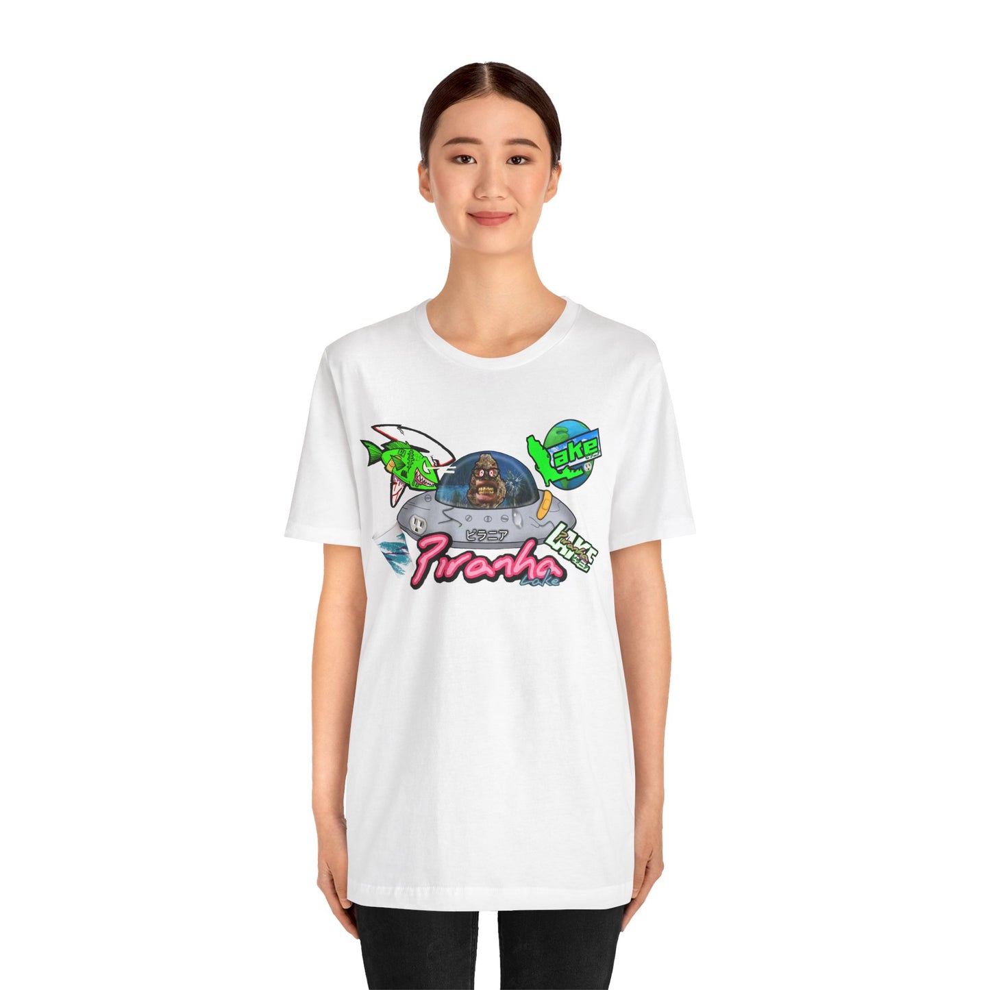 “Piranha Lake Universe 2” Graphic T-shirt by Piranha Lake (Unisex Jersey Short Sleeve Tee)