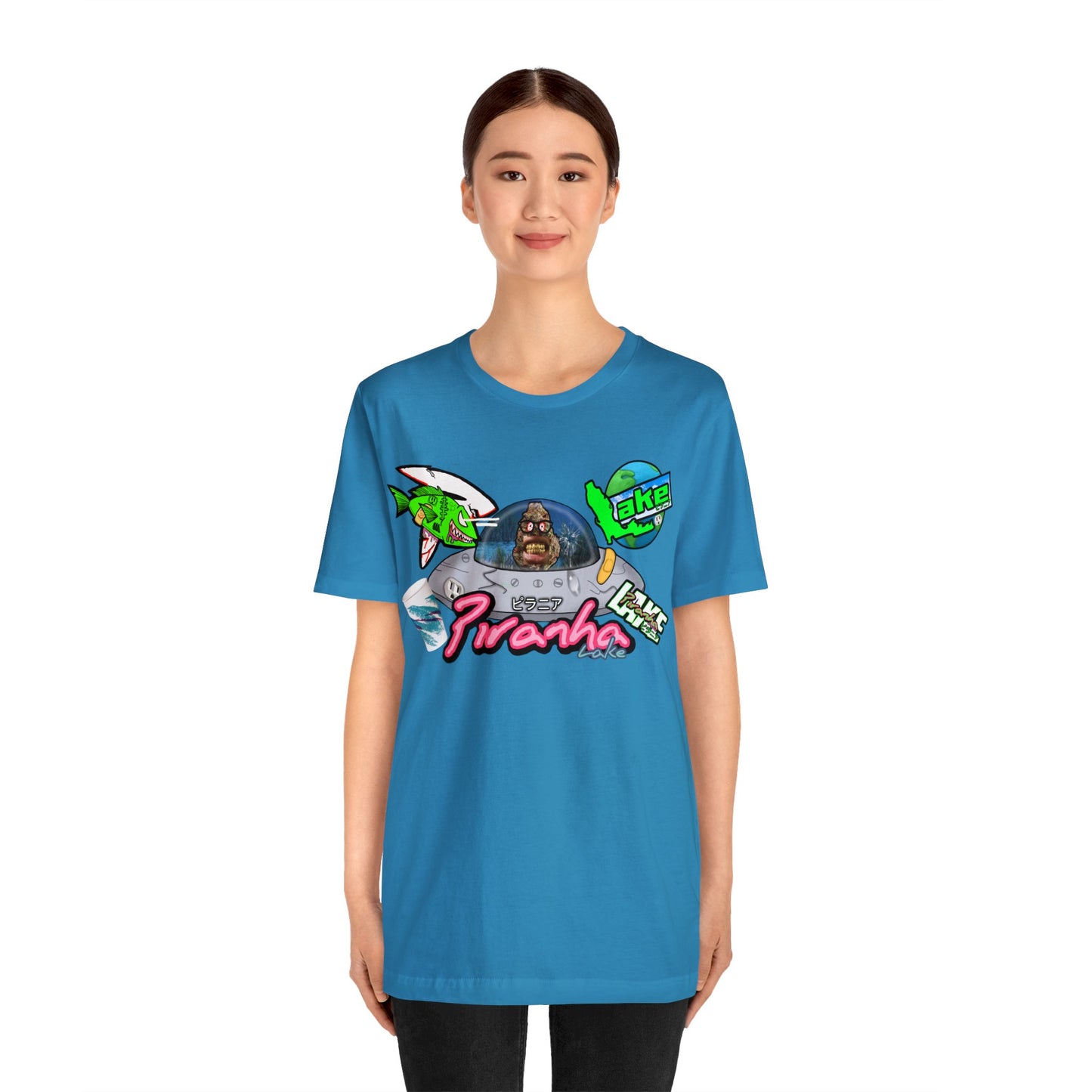 “Piranha Lake Universe 2” Graphic T-shirt by Piranha Lake (Unisex Jersey Short Sleeve Tee)