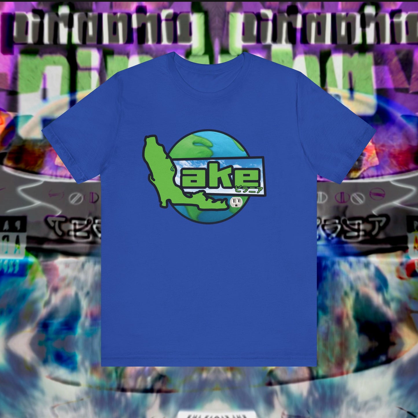 “Lake World” Graphic T-shirt by Piranha Lake (Unisex Jersey Short Sleeve Tee)