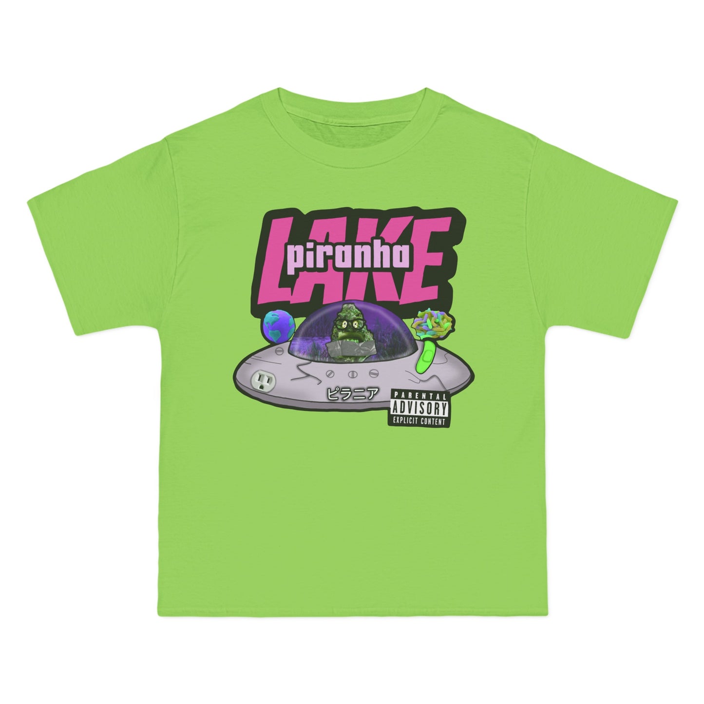 “Lost UFO” by Piranha Lake graphic T-shirt Beefy-T®  Short-Sleeve T-Shirt