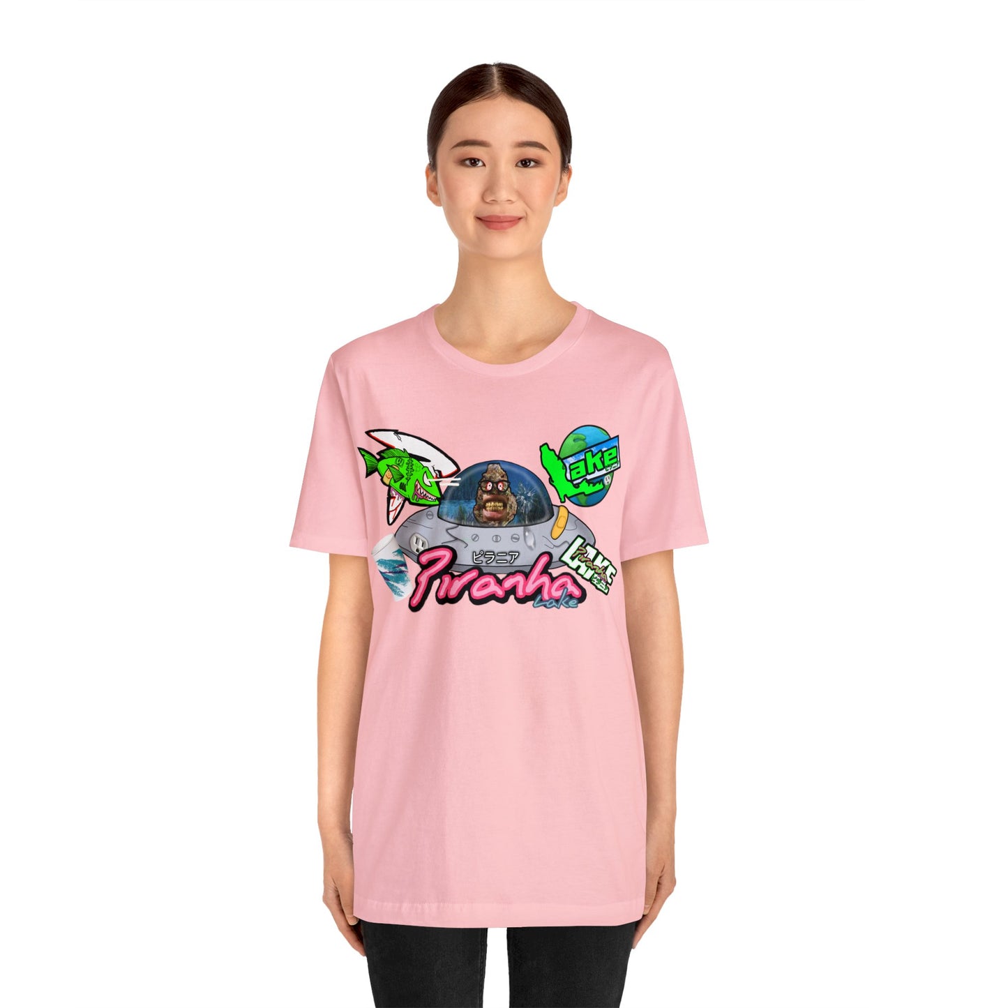 “Piranha Lake Universe 2” Graphic T-shirt by Piranha Lake (Unisex Jersey Short Sleeve Tee)