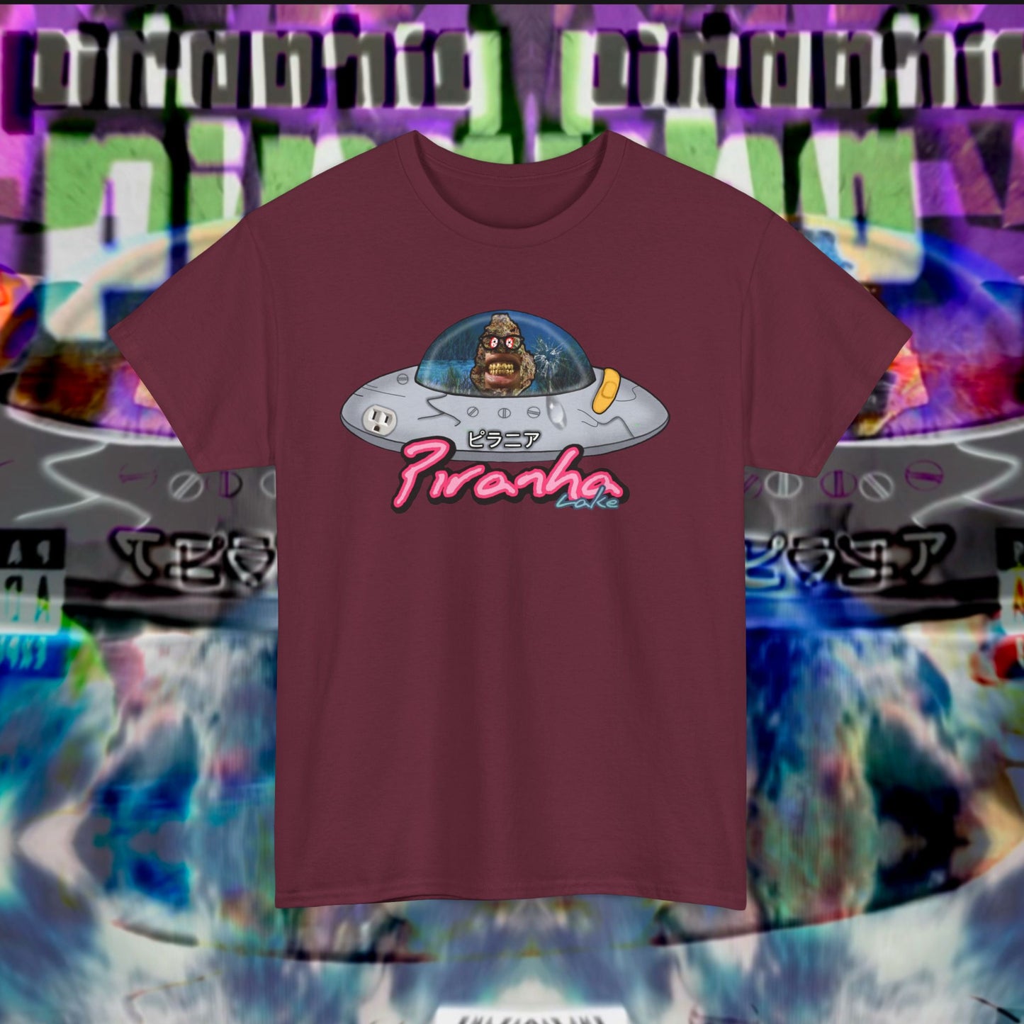 “UFO bud” Graphic T-shirt by Piranha Lake LLC (Unisex Heavy Cotton Tee)