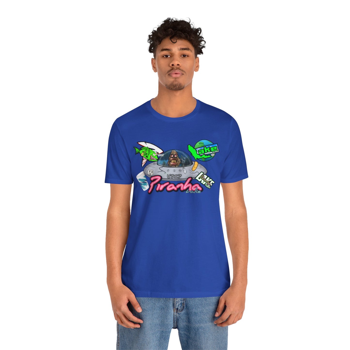 “Piranha Lake Universe 2” Graphic T-shirt by Piranha Lake (Unisex Jersey Short Sleeve Tee)