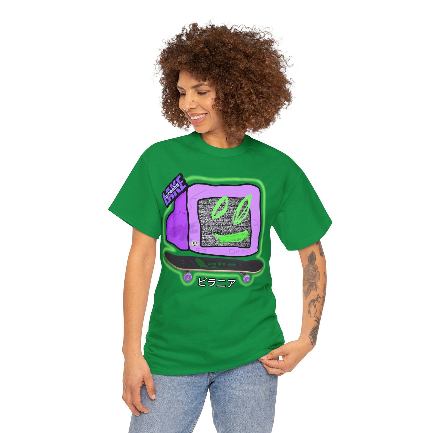 “No Cable” Graphic T-shirt by Piranha Lake LLC (Unisex Heavy Cotton Tee)