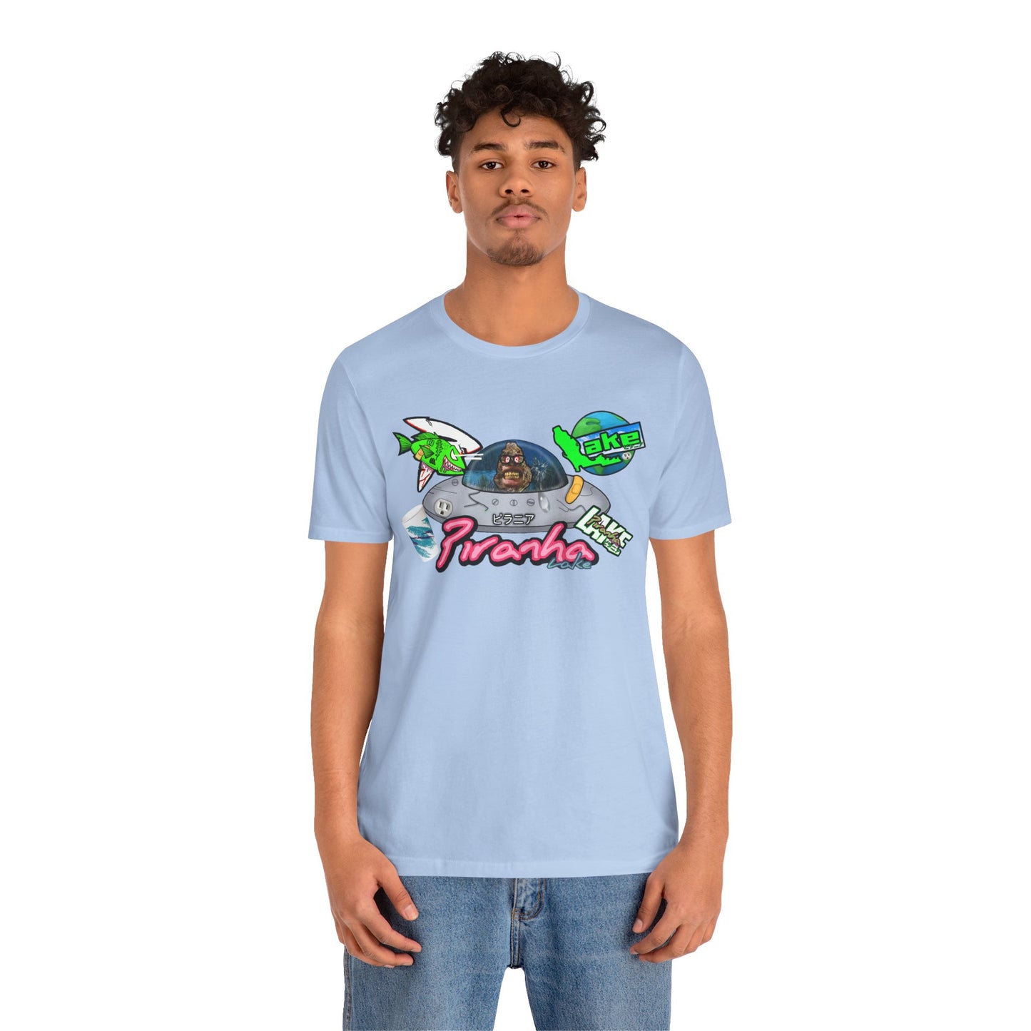 “Piranha Lake Universe 2” Graphic T-shirt by Piranha Lake (Unisex Jersey Short Sleeve Tee)