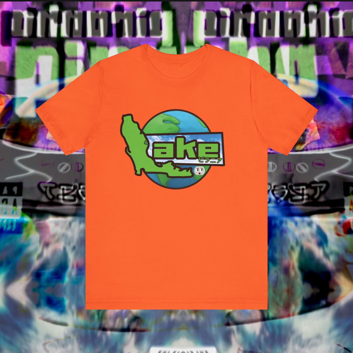 “Lake World” Graphic T-shirt by Piranha Lake (Unisex Jersey Short Sleeve Tee)