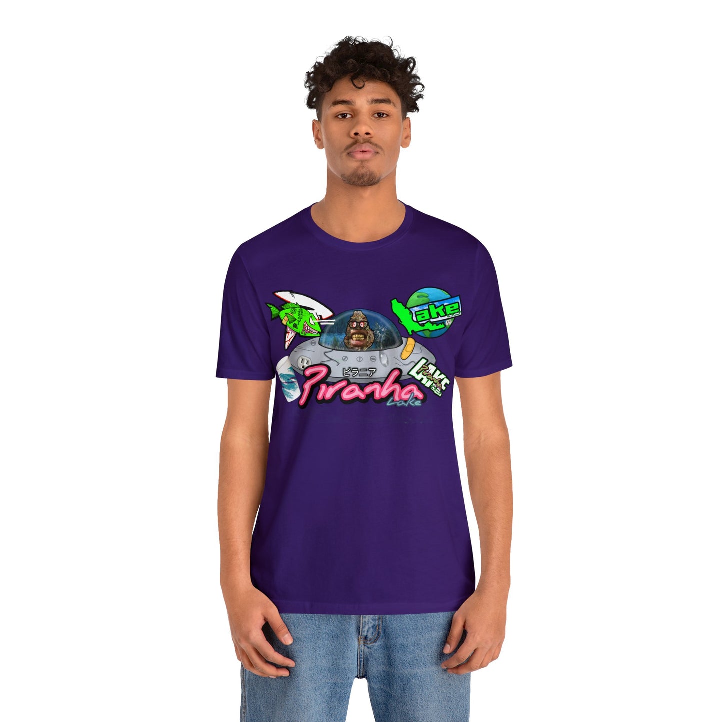 “Piranha Lake Universe 2” Graphic T-shirt by Piranha Lake (Unisex Jersey Short Sleeve Tee)