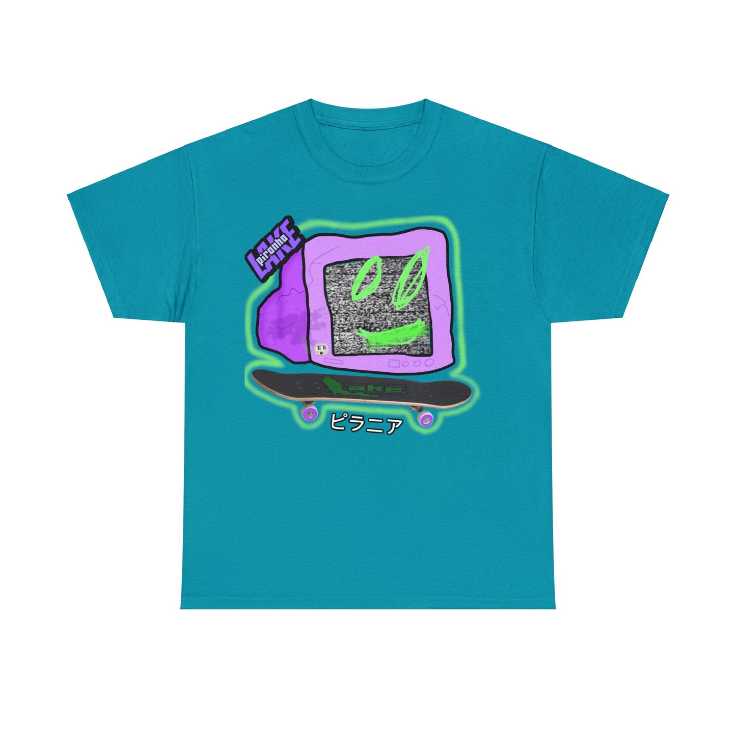 “No Cable” Graphic T-shirt by Piranha Lake LLC (Unisex Heavy Cotton Tee)