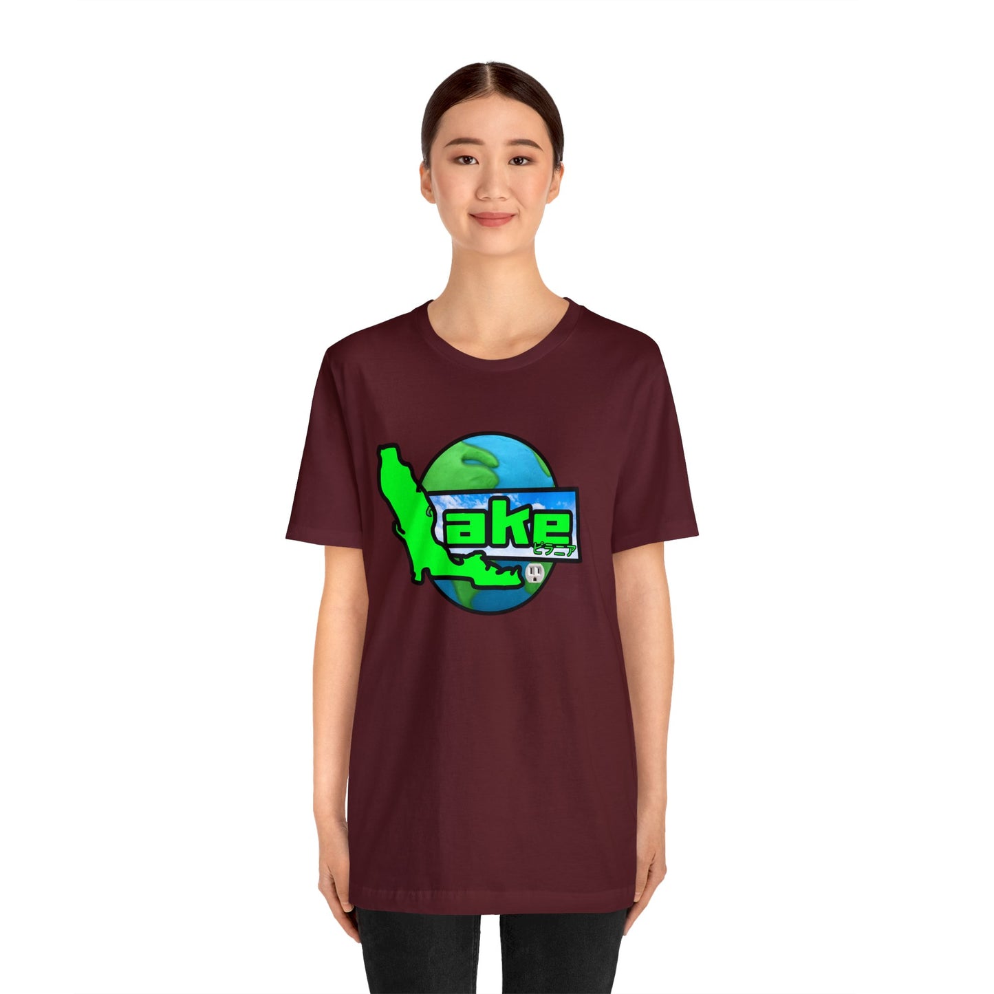 “Lake World” Graphic T-shirt by Piranha Lake (Unisex Jersey Short Sleeve Tee)