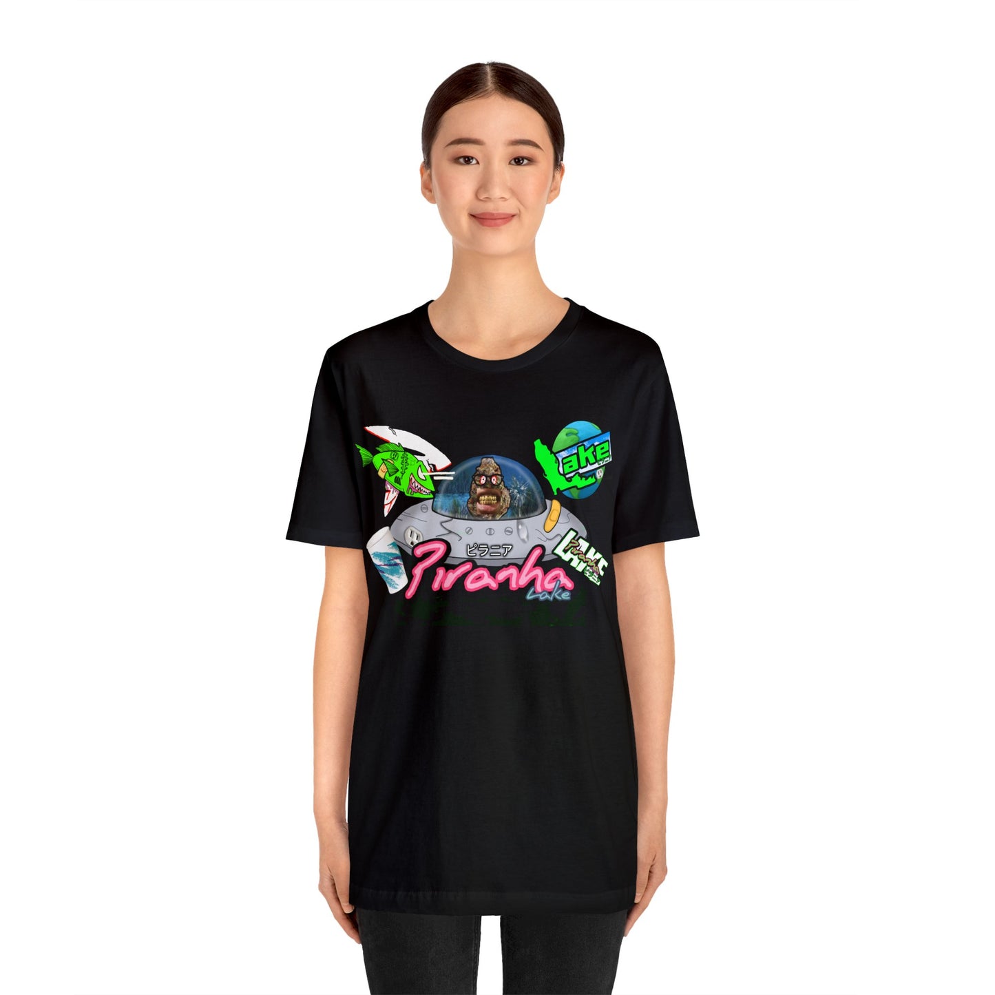 “Piranha Lake Universe 2” Graphic T-shirt by Piranha Lake (Unisex Jersey Short Sleeve Tee)