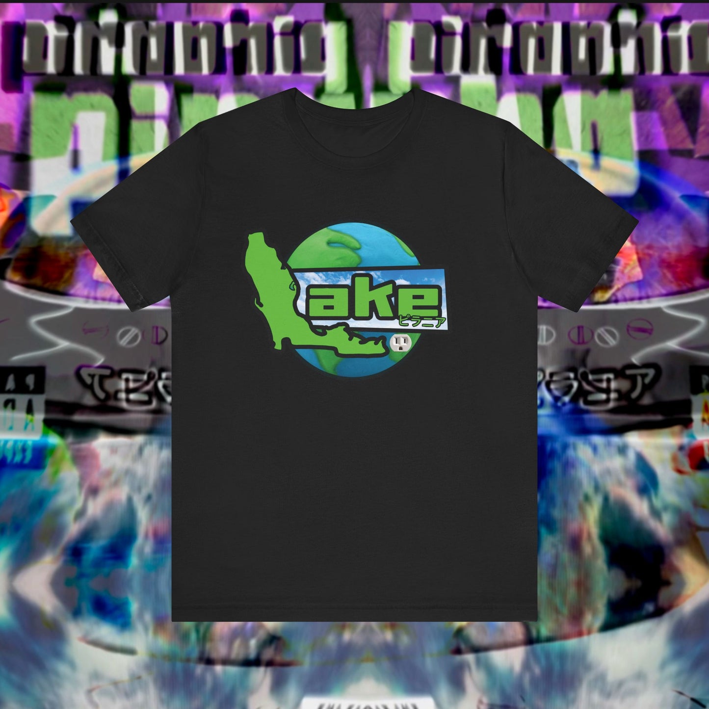 “Lake World” Graphic T-shirt by Piranha Lake (Unisex Jersey Short Sleeve Tee)