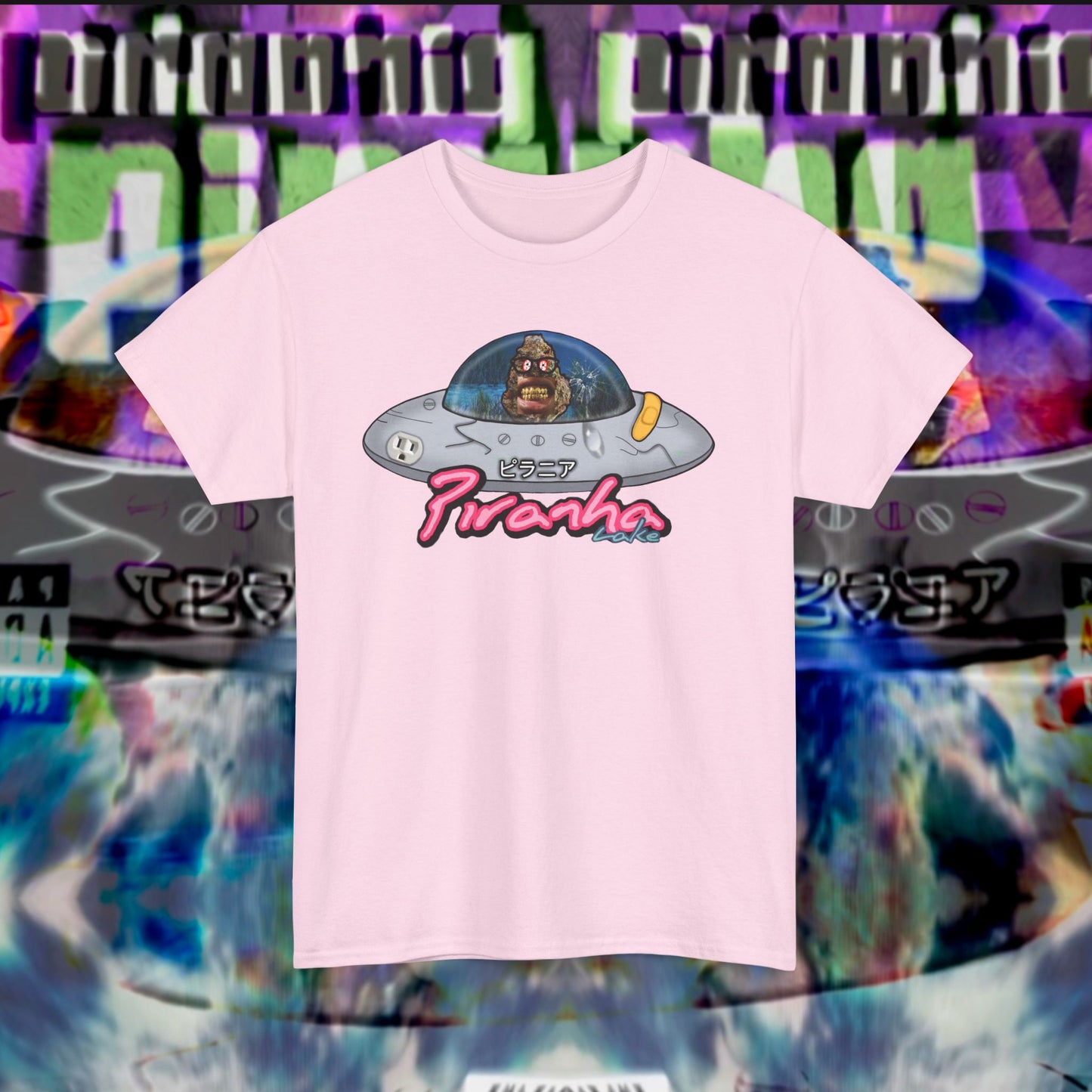 “UFO bud” Graphic T-shirt by Piranha Lake LLC (Unisex Heavy Cotton Tee)