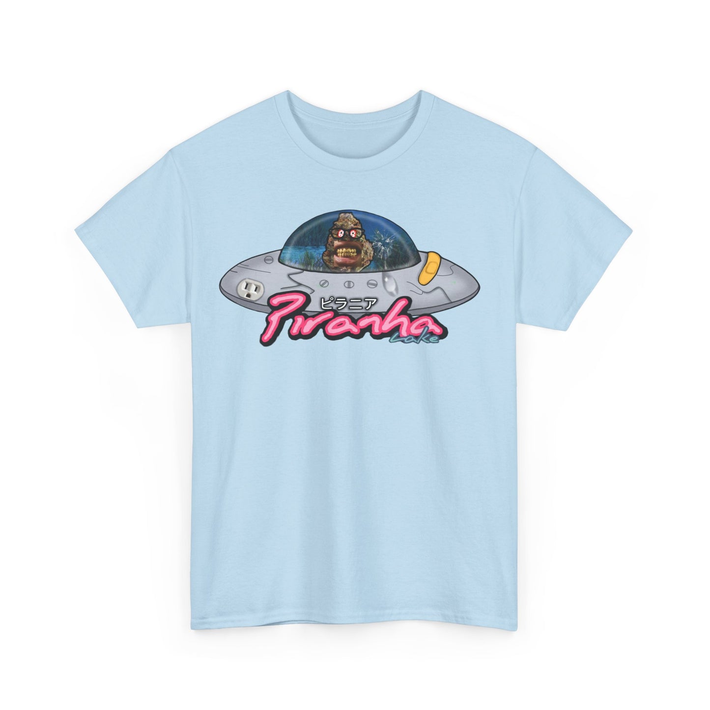 “UFO bud” Graphic T-shirt by Piranha Lake LLC (Unisex Heavy Cotton Tee)