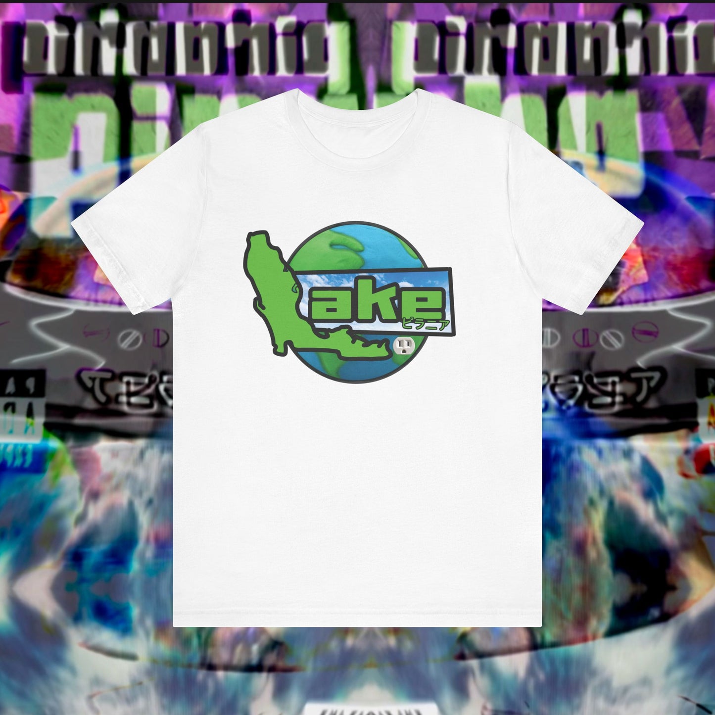 “Lake World” Graphic T-shirt by Piranha Lake (Unisex Jersey Short Sleeve Tee)