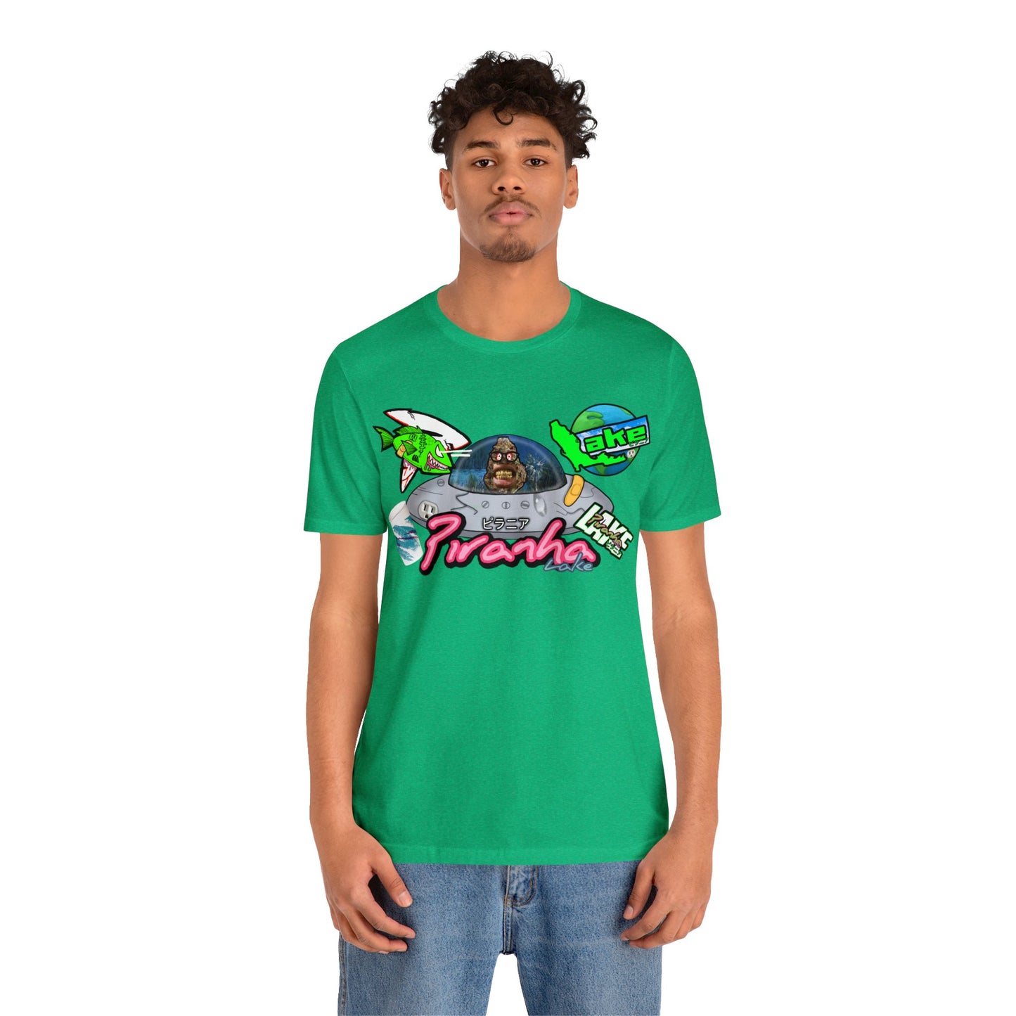 “Piranha Lake Universe 2” Graphic T-shirt by Piranha Lake (Unisex Jersey Short Sleeve Tee)