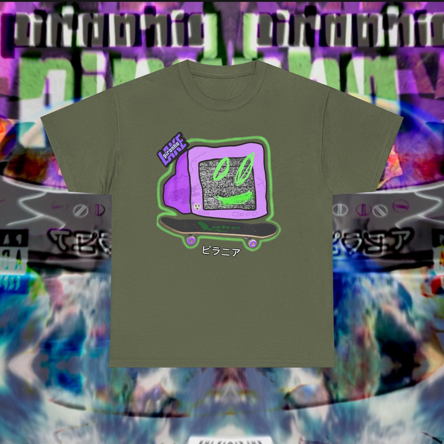 “No Cable” Graphic T-shirt by Piranha Lake LLC (Unisex Heavy Cotton Tee)
