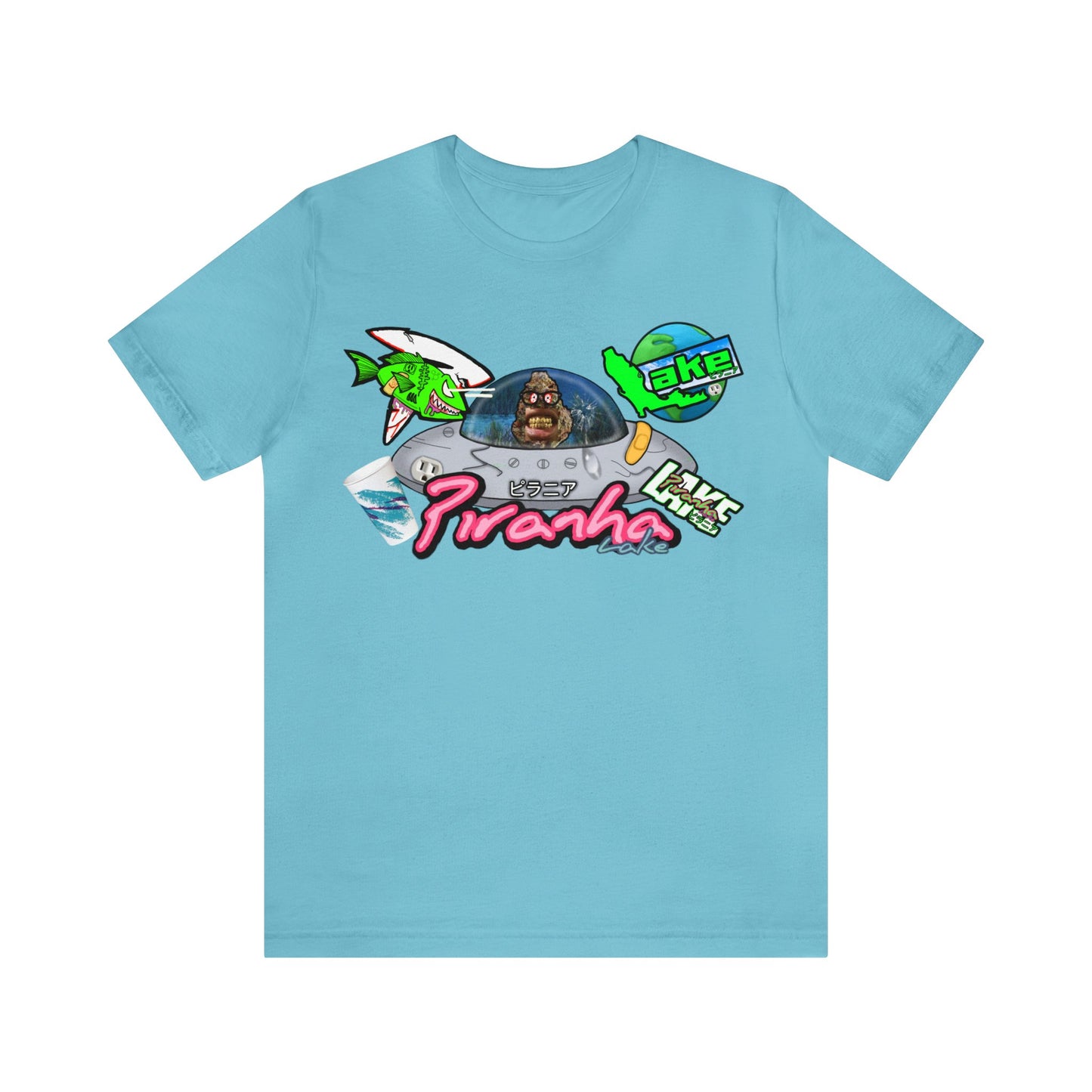 “Piranha Lake Universe 2” Graphic T-shirt by Piranha Lake (Unisex Jersey Short Sleeve Tee)