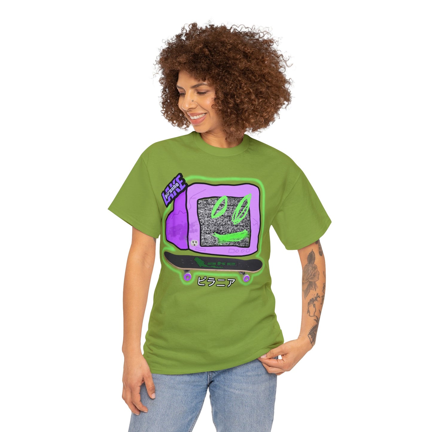 “No Cable” Graphic T-shirt by Piranha Lake LLC (Unisex Heavy Cotton Tee)