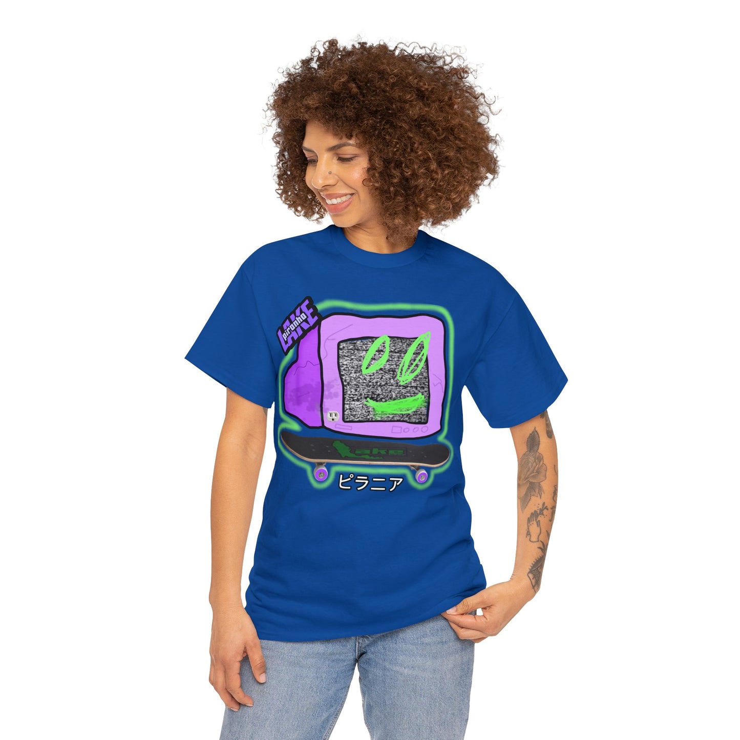 “No Cable” Graphic T-shirt by Piranha Lake LLC (Unisex Heavy Cotton Tee)