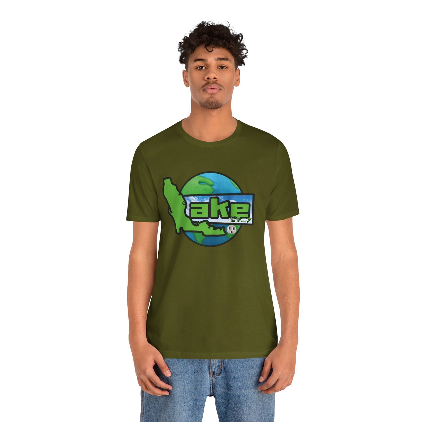 “Lake World” Graphic T-shirt by Piranha Lake (Unisex Jersey Short Sleeve Tee)