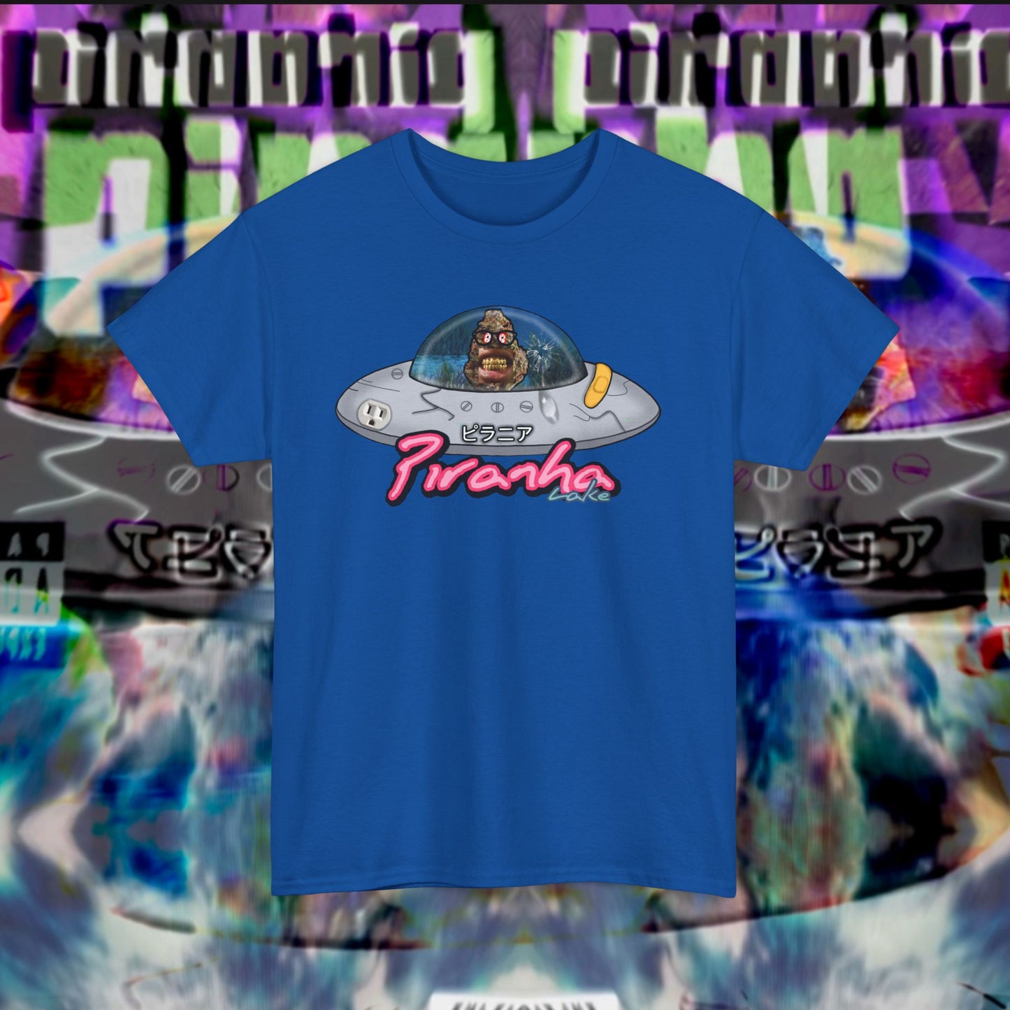 “UFO bud” Graphic T-shirt by Piranha Lake LLC (Unisex Heavy Cotton Tee)