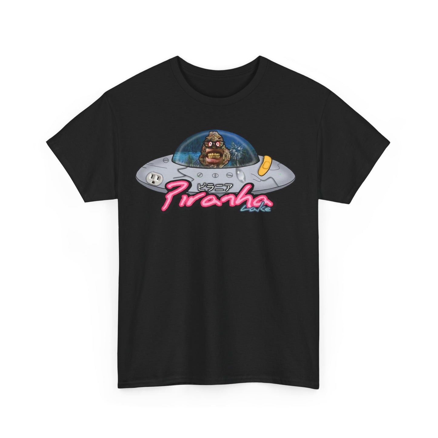 “UFO bud” Graphic T-shirt by Piranha Lake LLC (Unisex Heavy Cotton Tee)