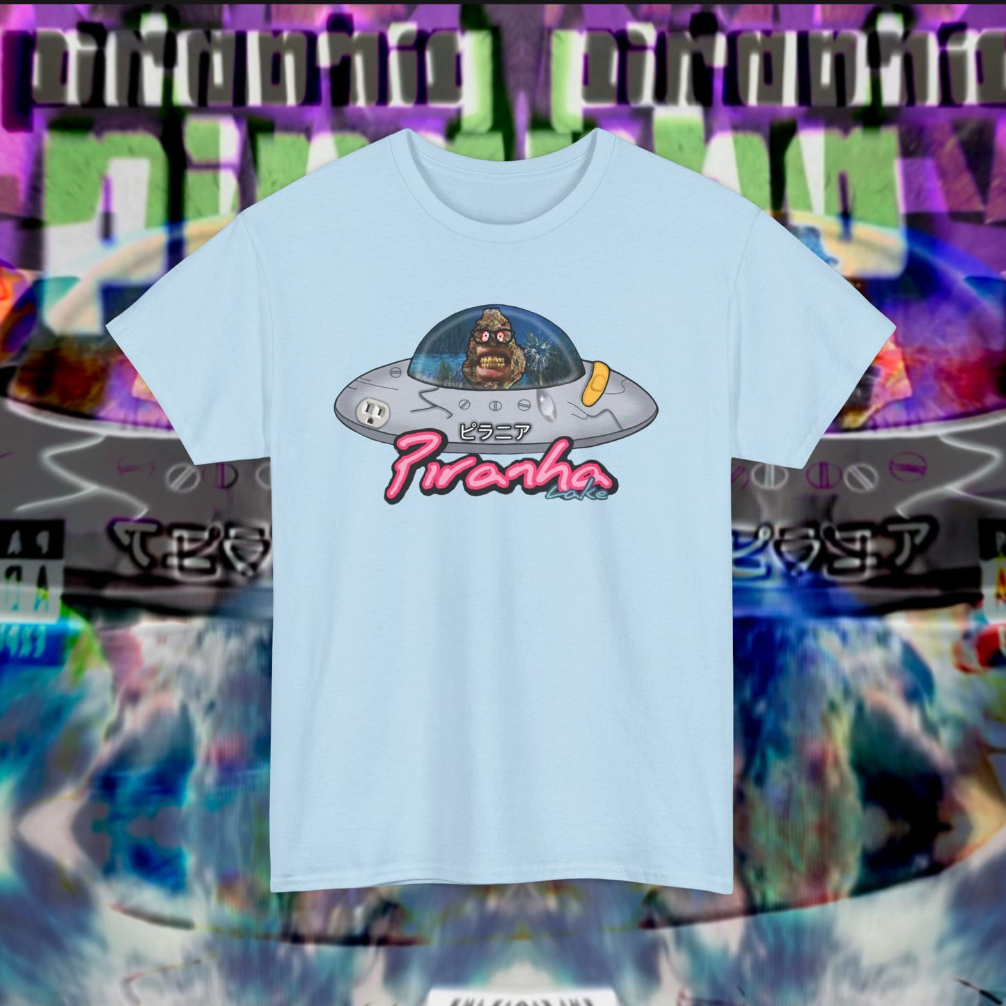 “UFO bud” Graphic T-shirt by Piranha Lake LLC (Unisex Heavy Cotton Tee)