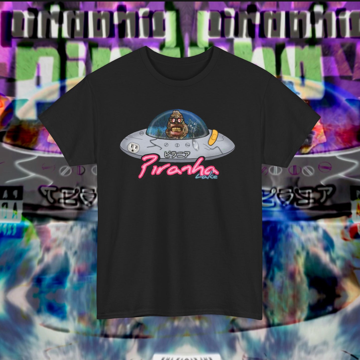 “UFO bud” Graphic T-shirt by Piranha Lake LLC (Unisex Heavy Cotton Tee)
