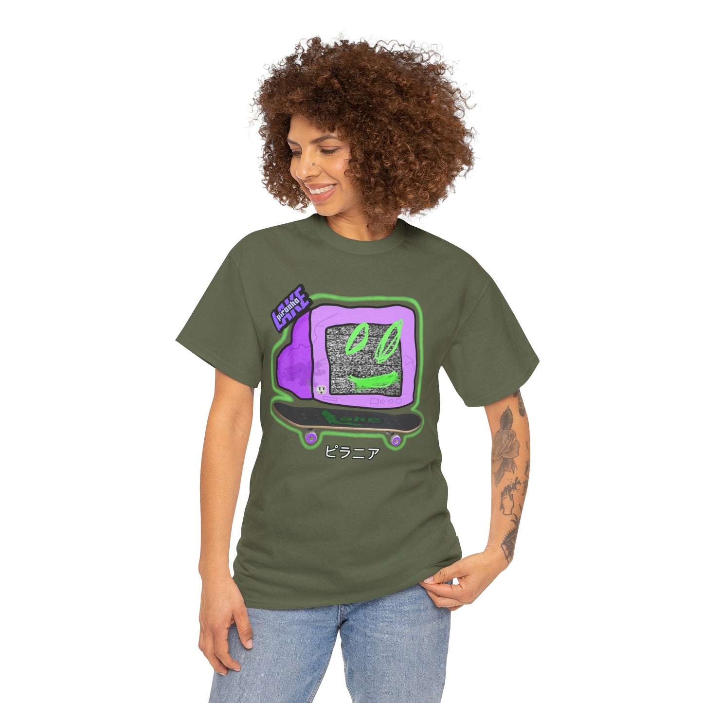 “No Cable” Graphic T-shirt by Piranha Lake LLC (Unisex Heavy Cotton Tee)
