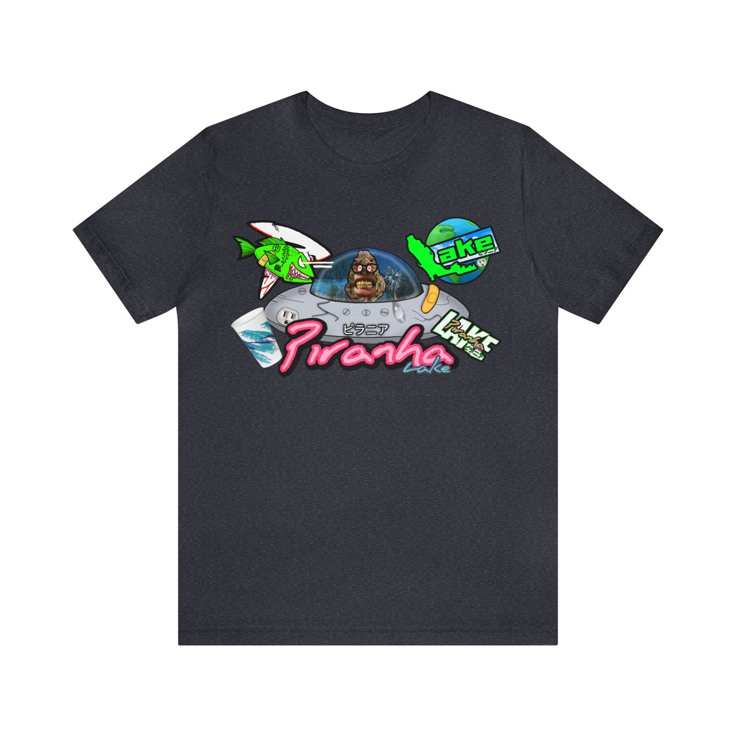 “Piranha Lake Universe 2” Graphic T-shirt by Piranha Lake (Unisex Jersey Short Sleeve Tee)