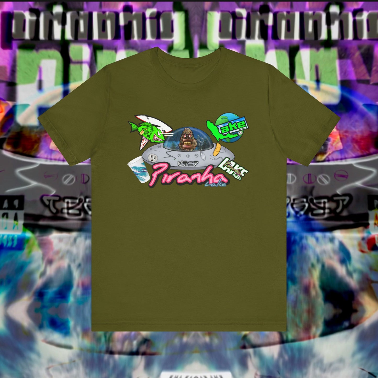 “Piranha Lake Universe 2” Graphic T-shirt by Piranha Lake (Unisex Jersey Short Sleeve Tee)