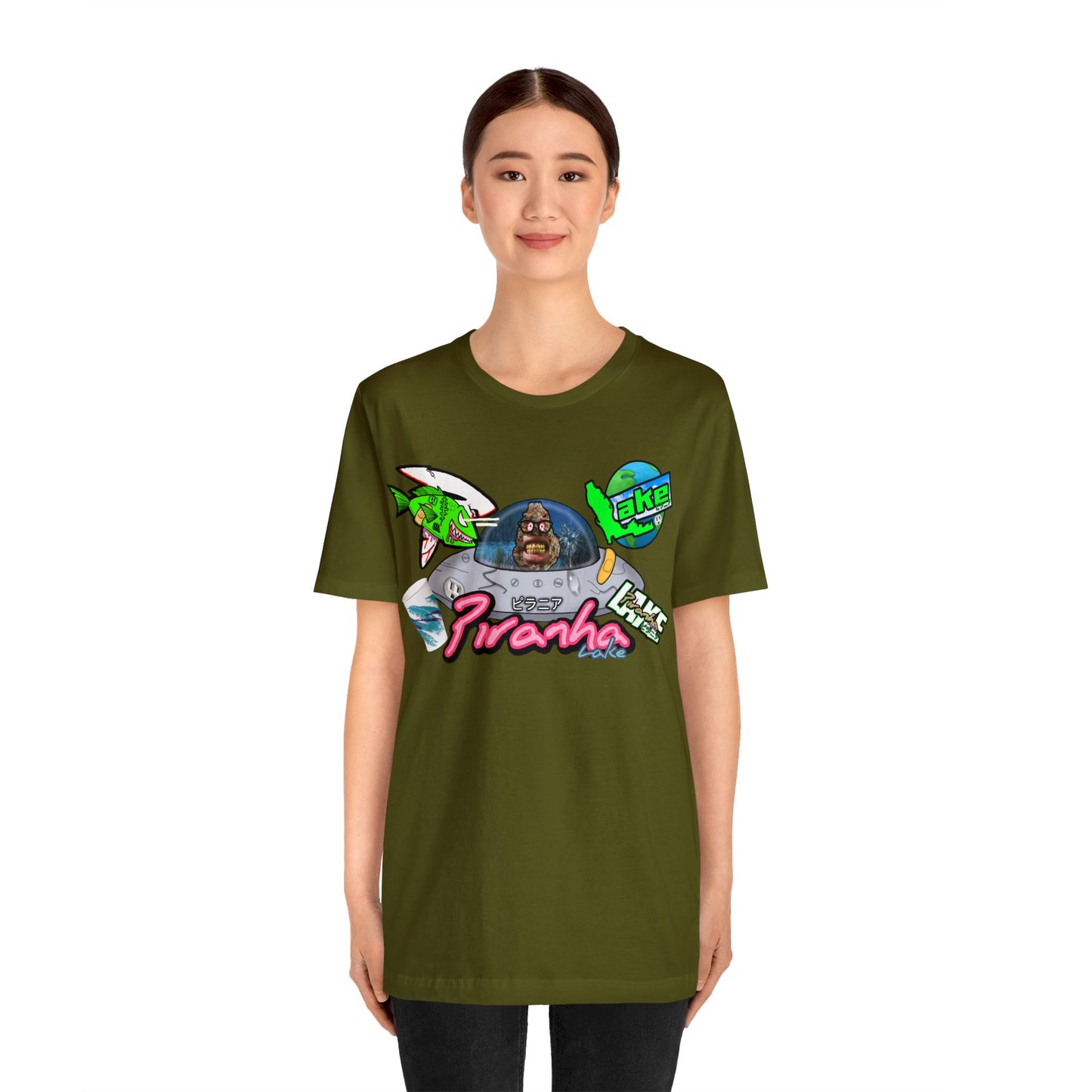 “Piranha Lake Universe 2” Graphic T-shirt by Piranha Lake (Unisex Jersey Short Sleeve Tee)