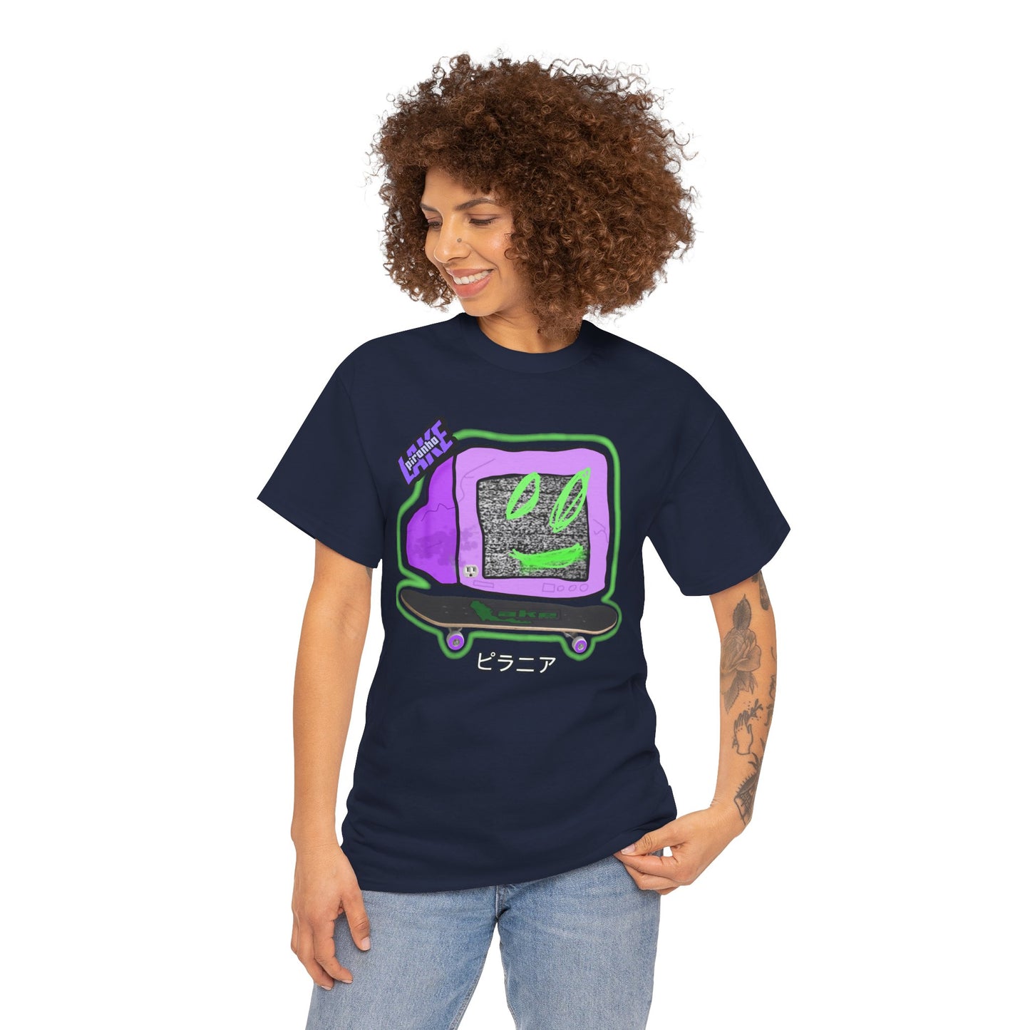 “No Cable” Graphic T-shirt by Piranha Lake LLC (Unisex Heavy Cotton Tee)